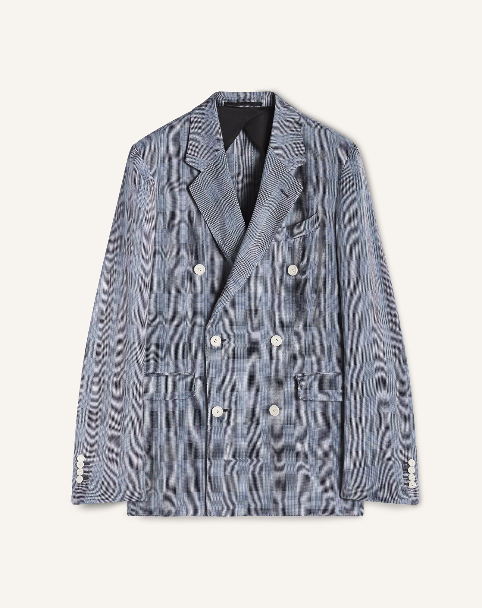 DOUBLE-BREASTED JACKET IN VISCOSE