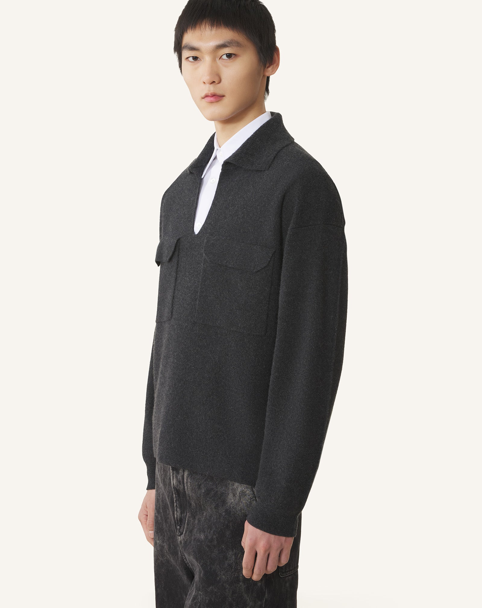 CASHMERE POLO SHIRT