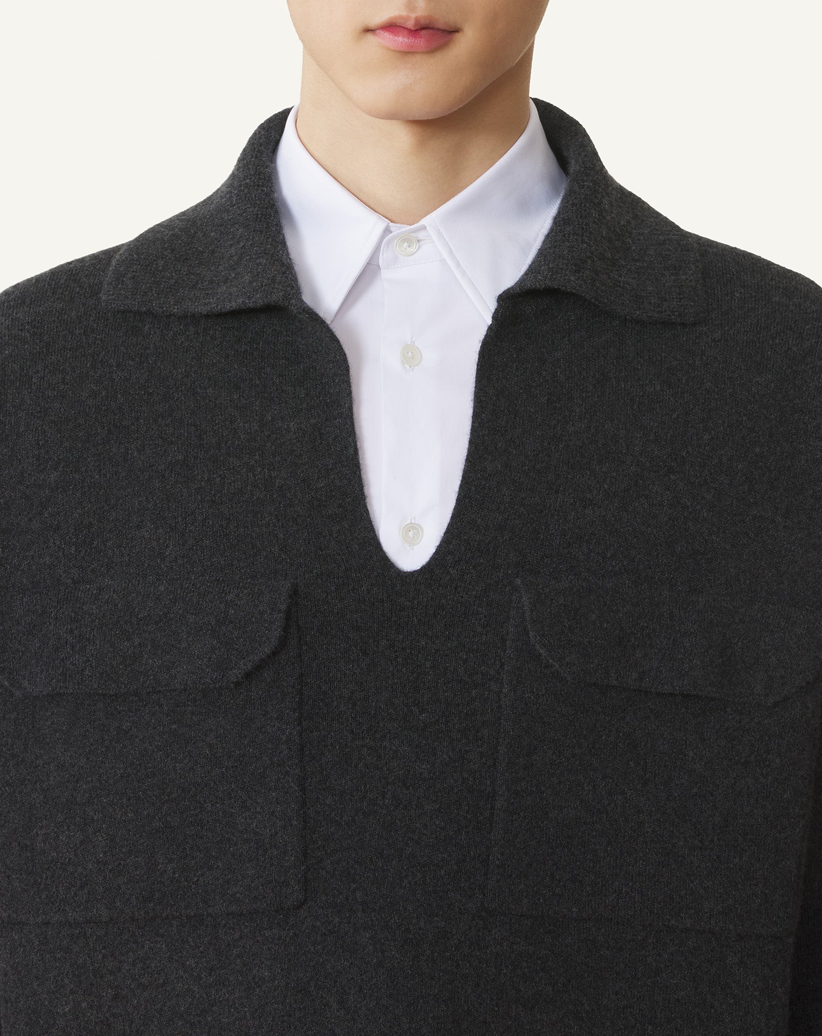 CASHMERE POLO SHIRT