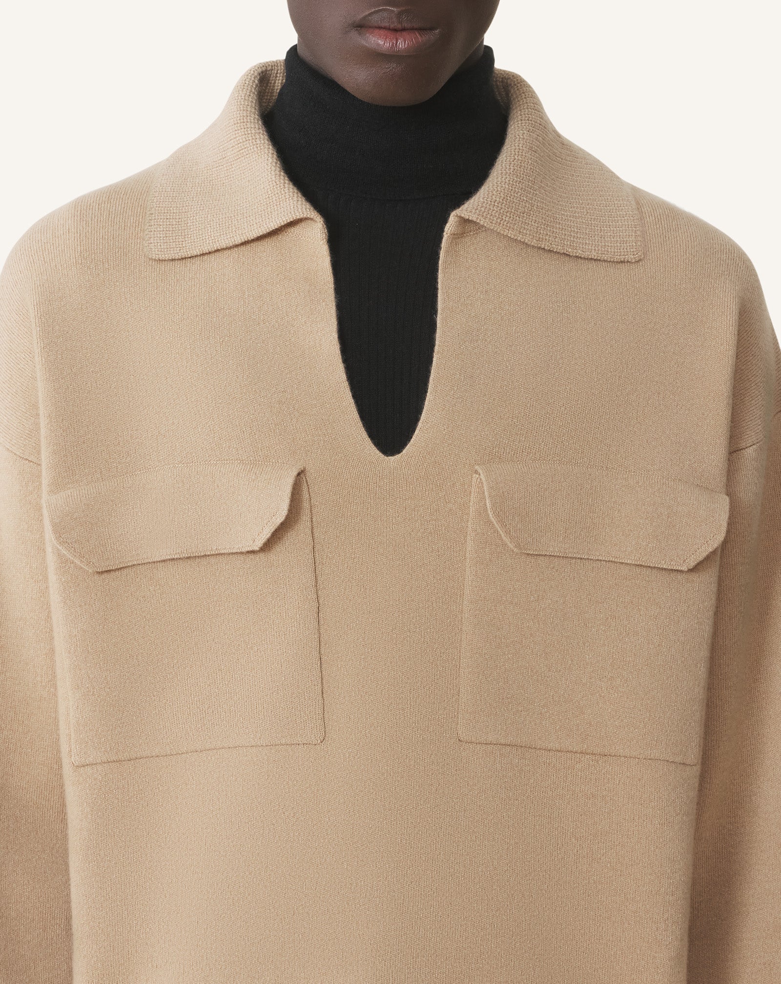 CASHMERE POLO SHIRT