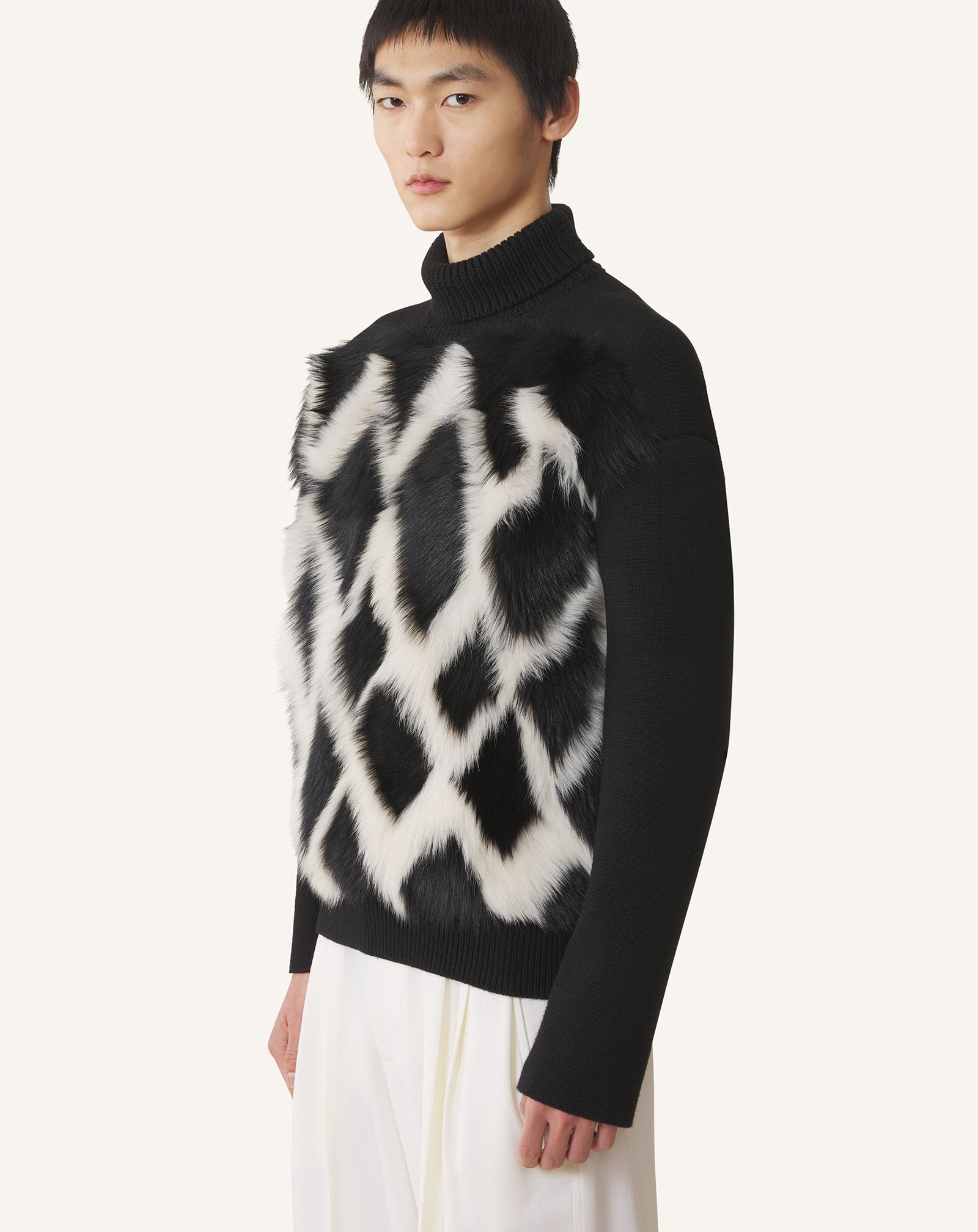 FUR-EFFECT SWEATER