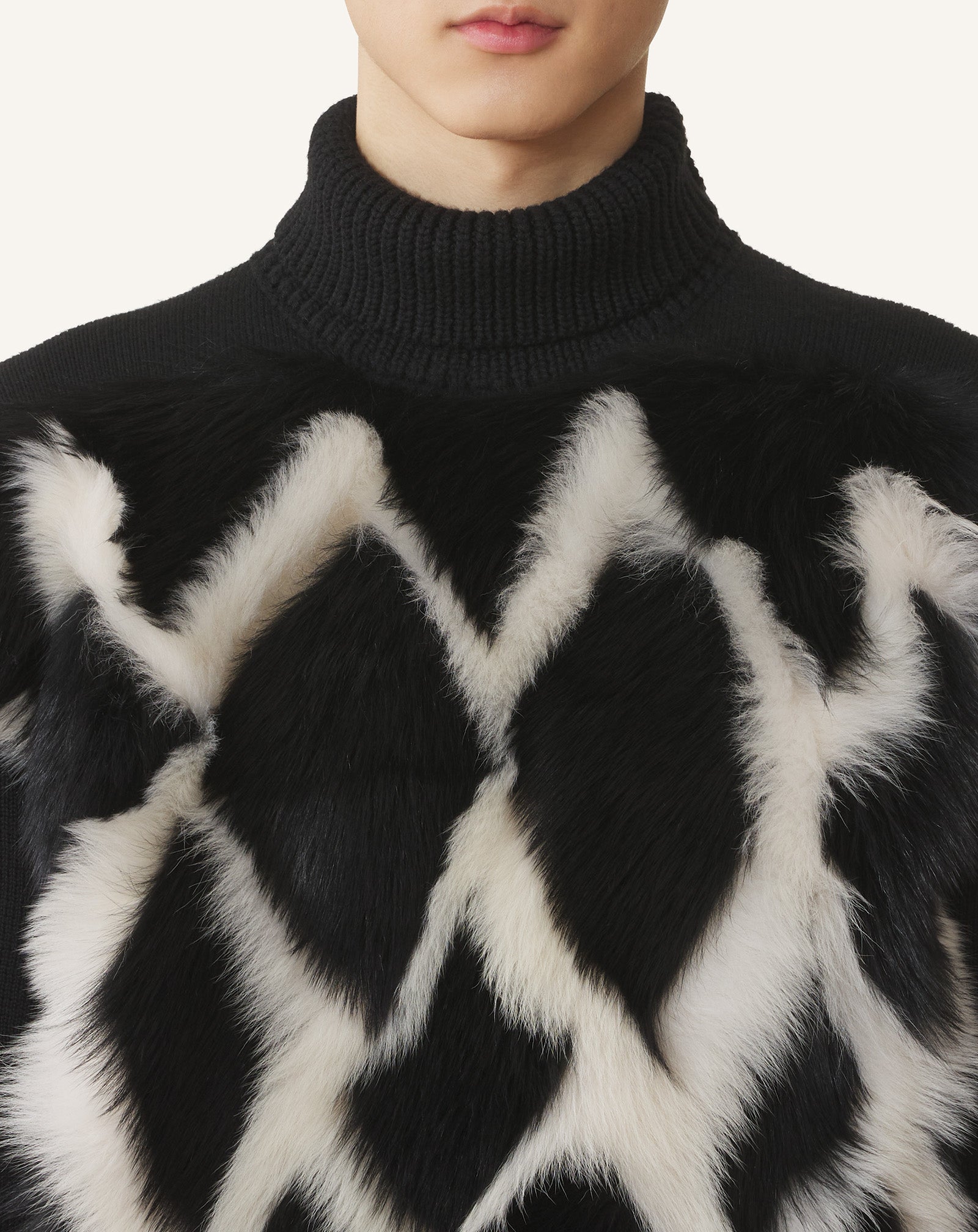 FUR-EFFECT SWEATER