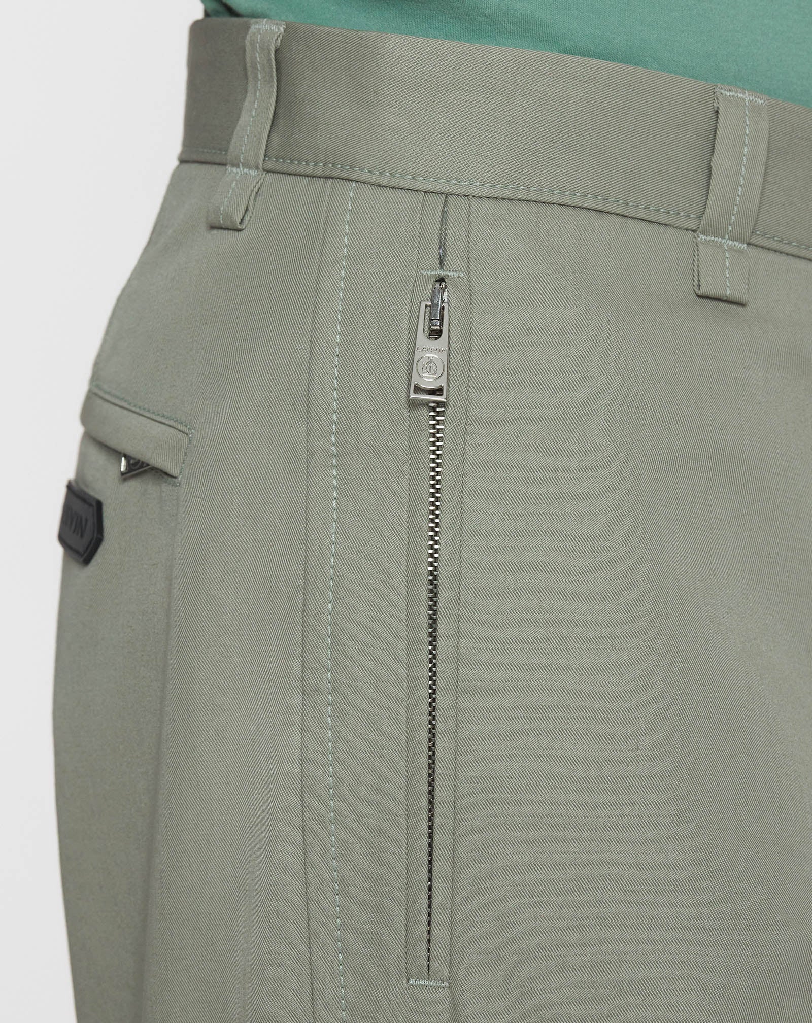 COTTON BIKER PANTS