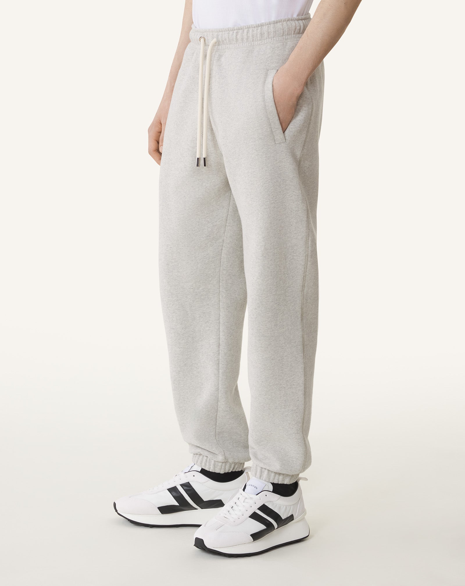 COTTON AND CASHMERE JOGGER PANTS