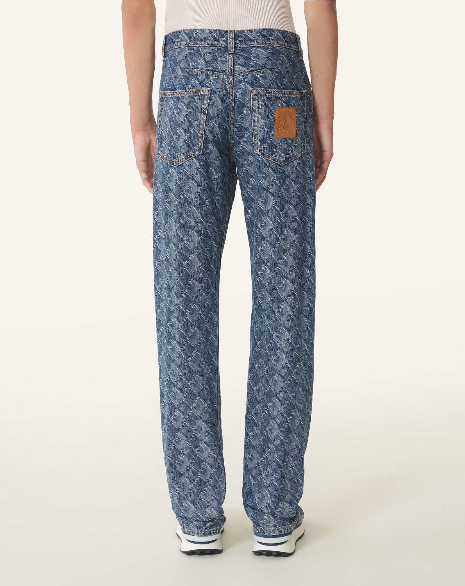 LUNAR YEAR JACQUARD DENIM PANTS