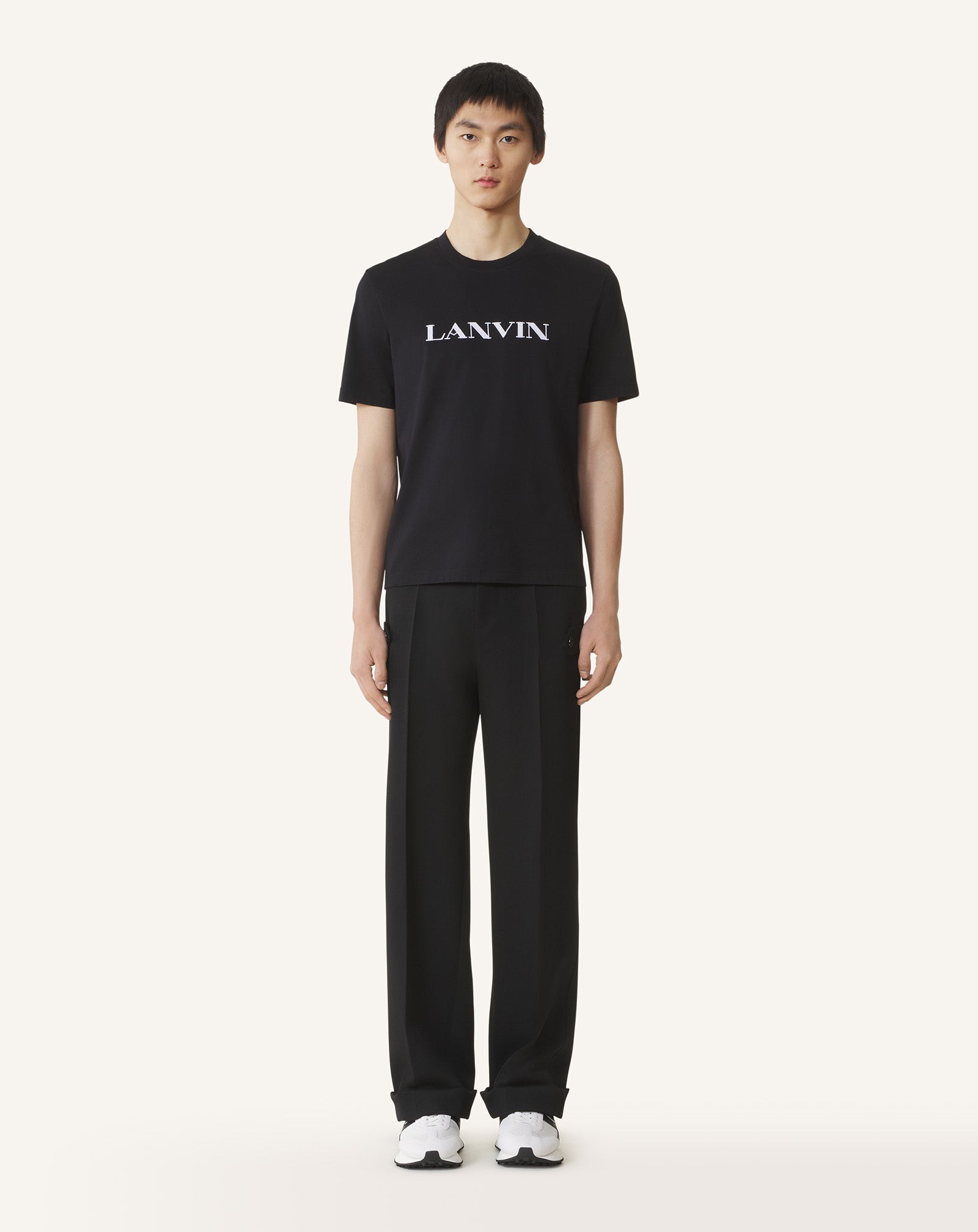 LANVIN EMBROIDERED COTTON T-SHIRT