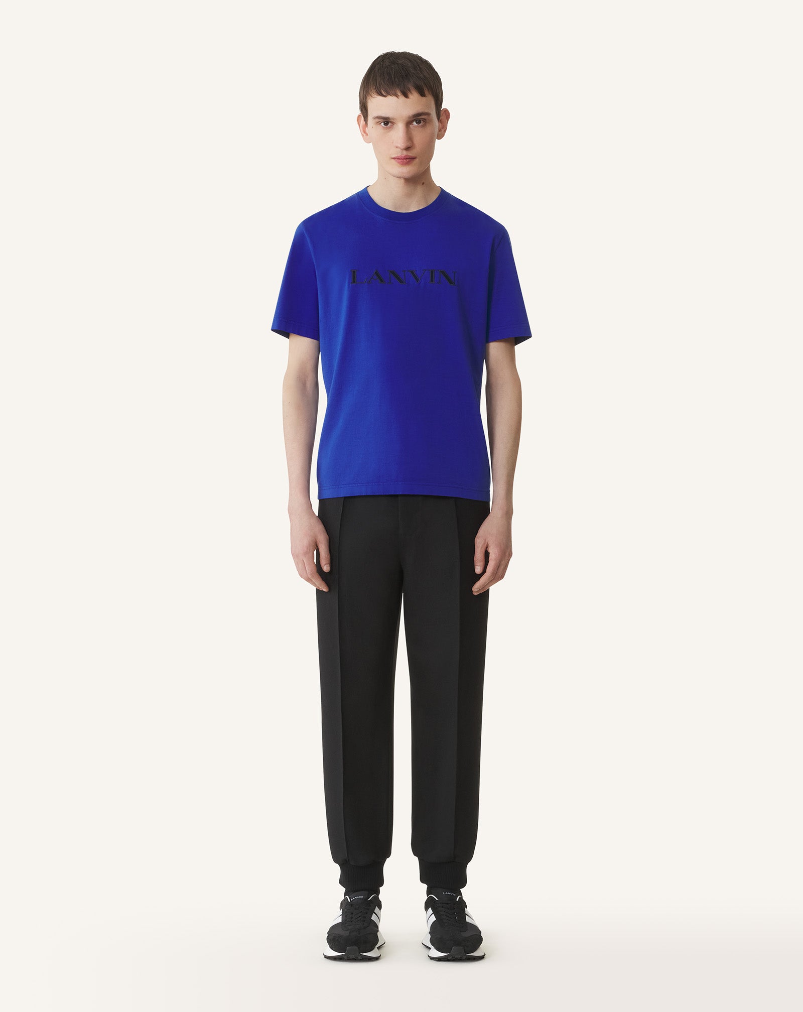 LANVIN EMBROIDERED COTTON T-SHIRT
