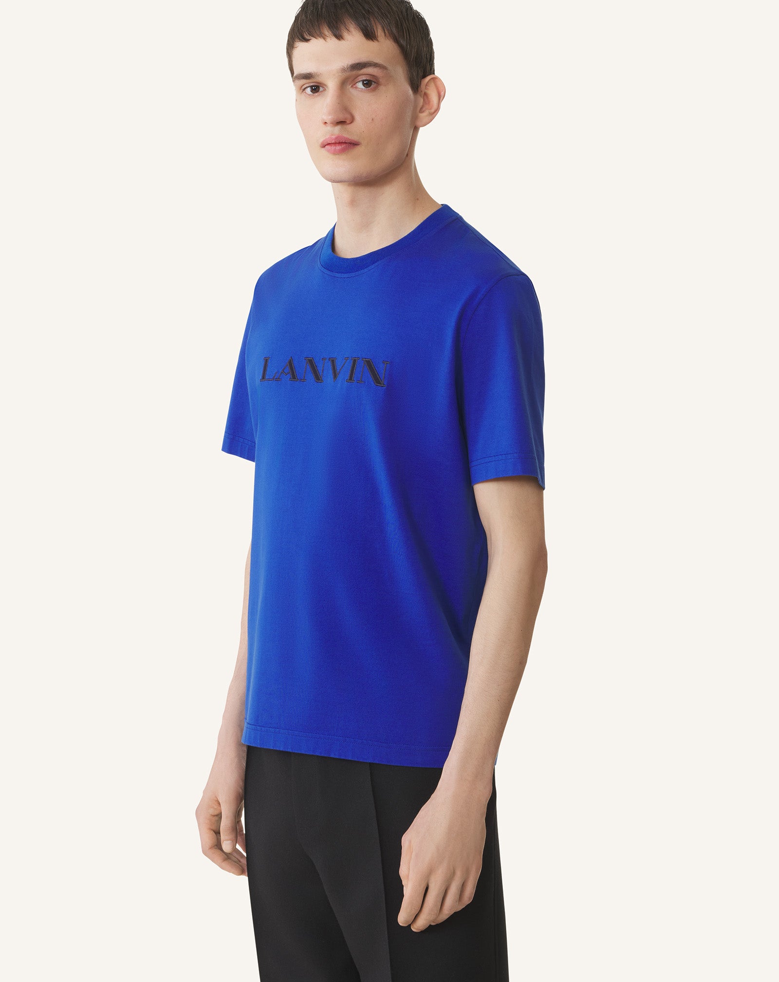 LANVIN EMBROIDERED COTTON T-SHIRT