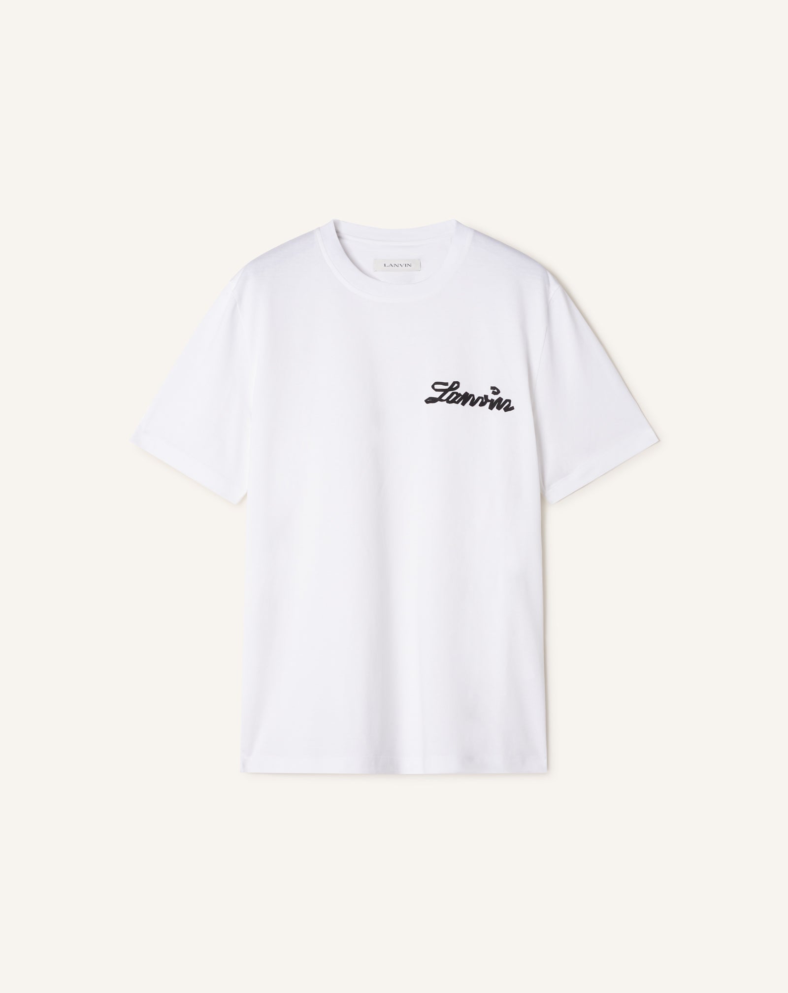 LANVIN SMALL RIBBON COTTON T-SHIRT