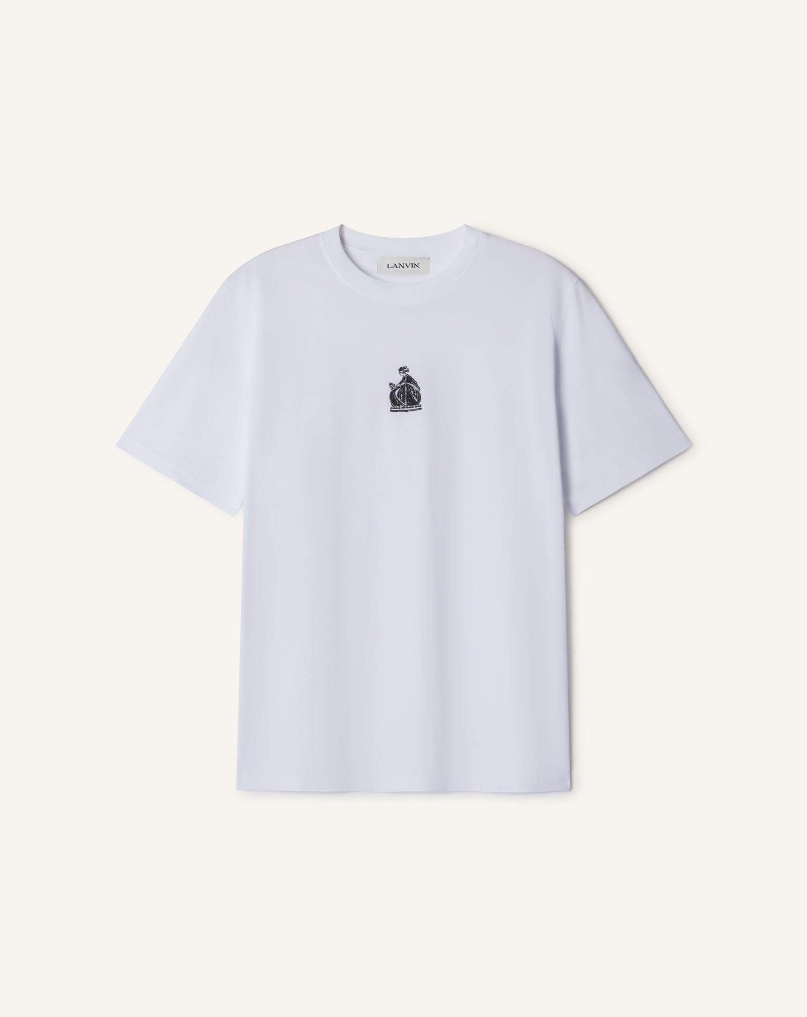 MOTHER AND DAUGHTER EMBROIDERED COTTON JERSEY T-SHIRT