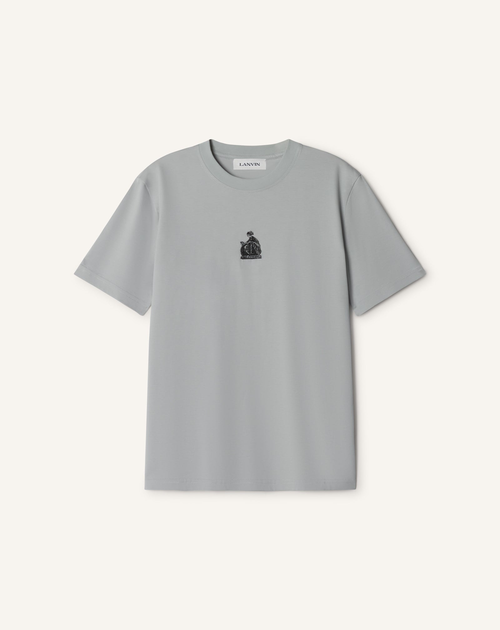 MOTHER AND DAUGHTER EMBROIDERED COTTON JERSEY T-SHIRT