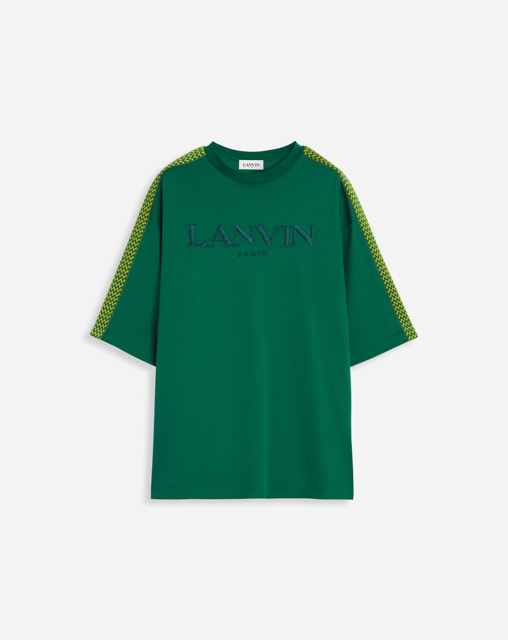 Curb side lanvin embroidered loose-fitting t-shirt