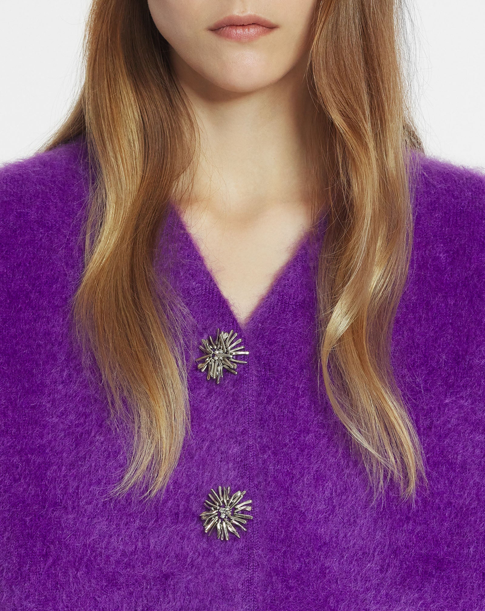 BRUSHED MOHAIR CARDIGAN