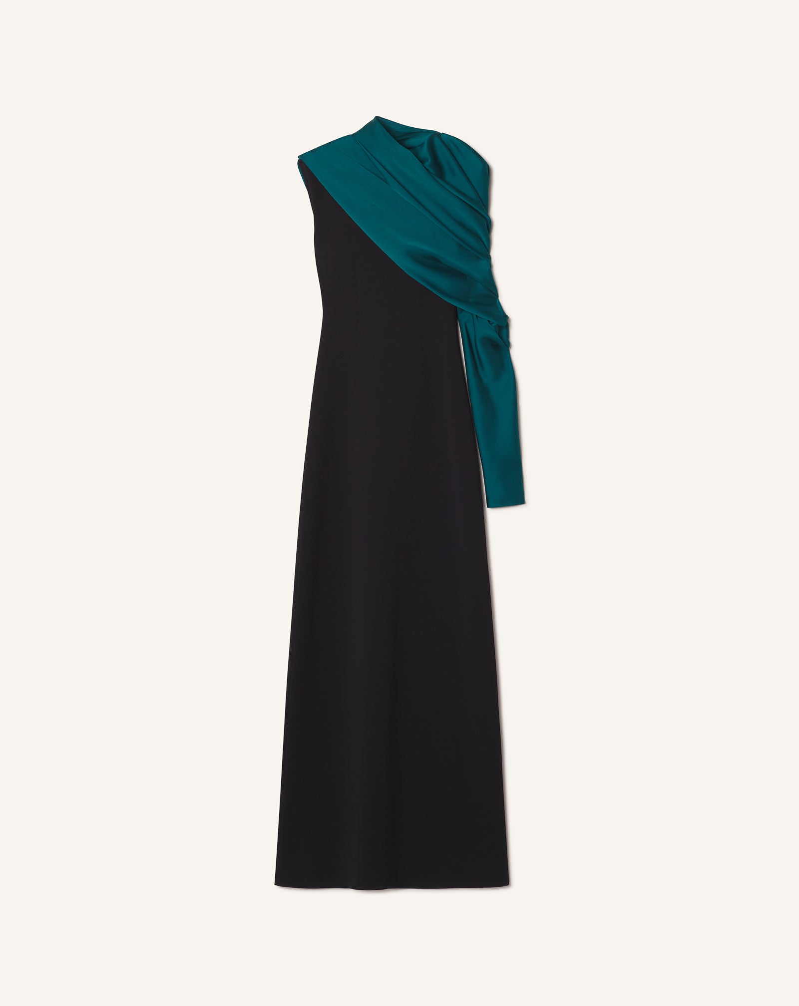 Black Asymmetrical Knit Dress