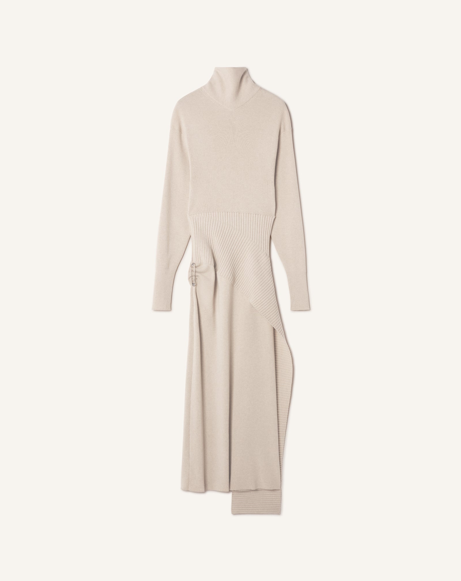 Lanvin - Wool And Cashmere Midi Dress For Women - Moon
