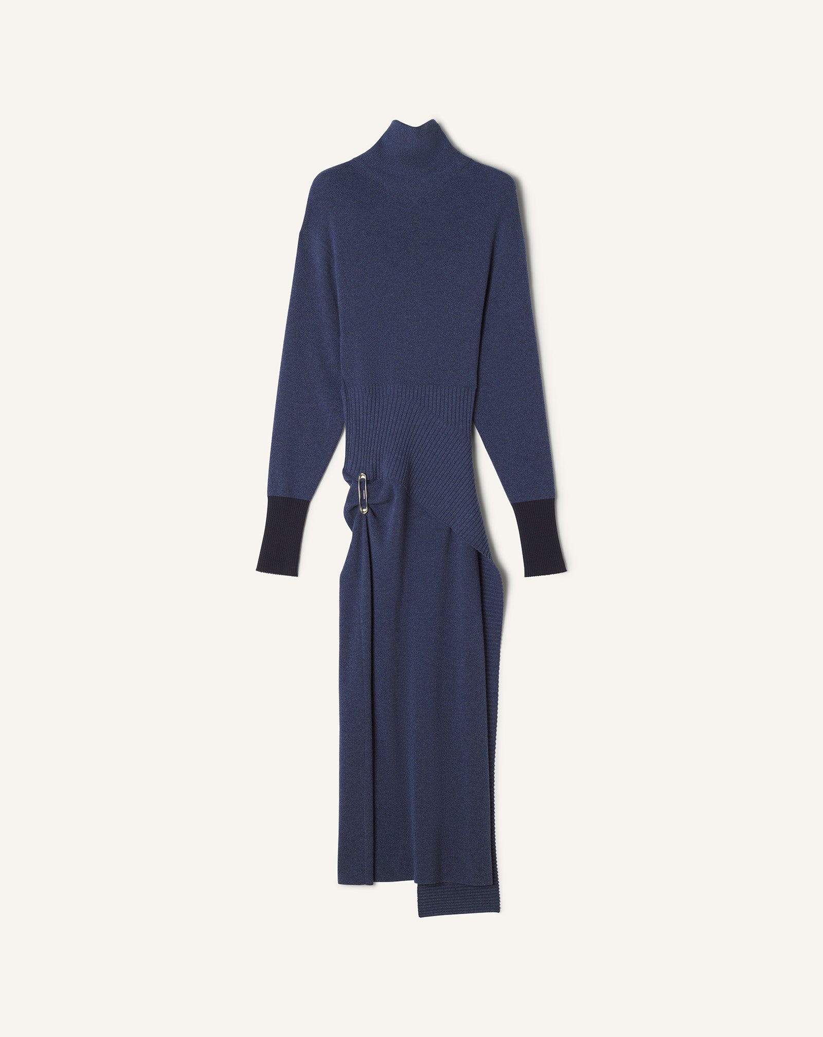 Lanvin - Wool And Cashmere Midi Dress For Women - Indigo - Size L Lanvin - Wool And Cashmere Midi Dress For Women - Indigo - Size L