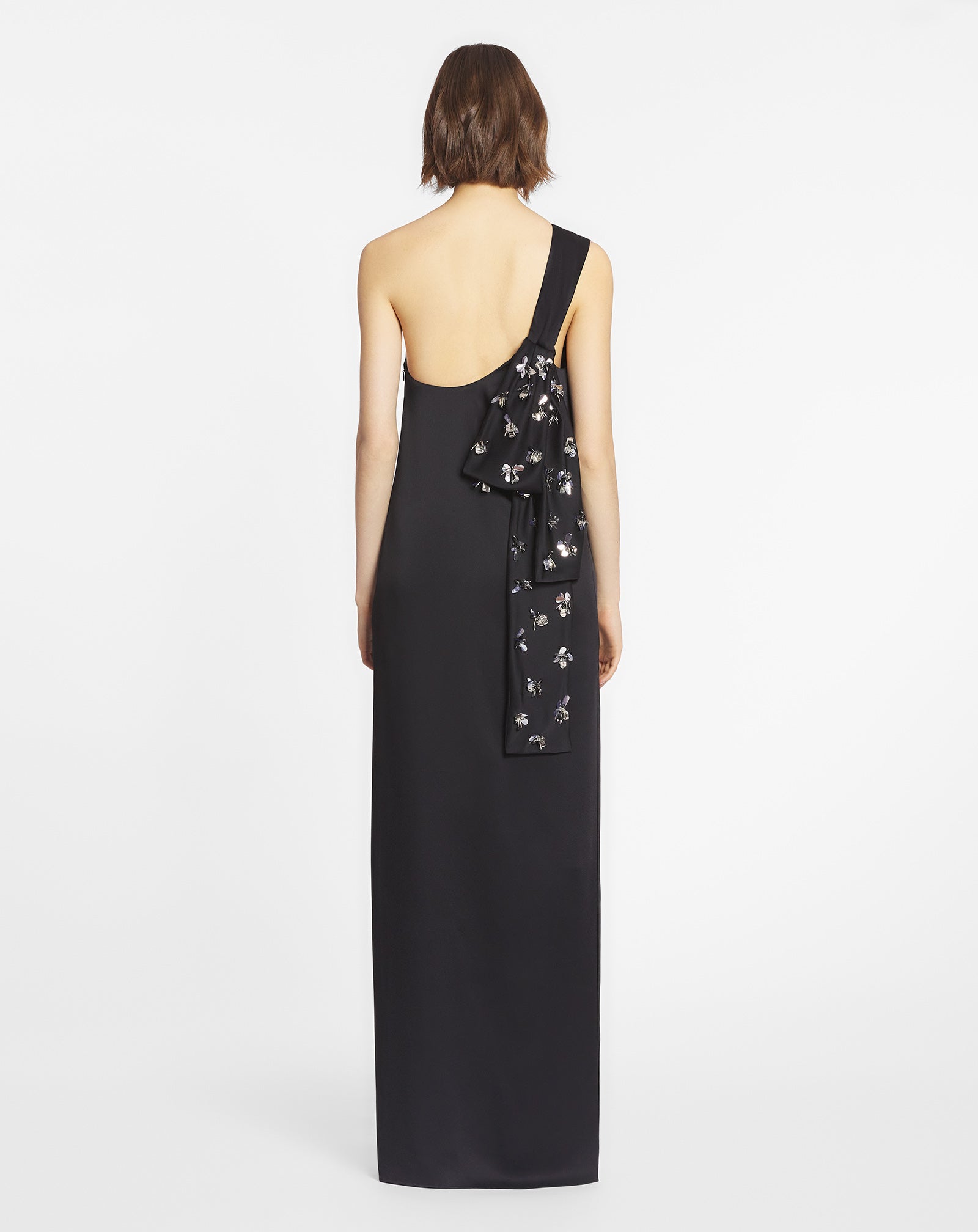 ASYMMETRICAL RIBBON DRESS
