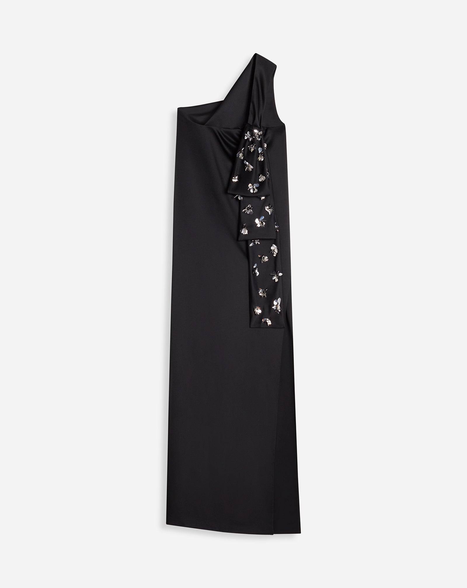ASYMMETRICAL RIBBON DRESS