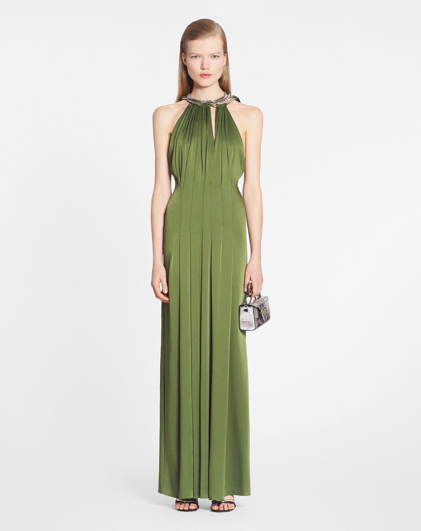 LONG HALTERNECK DRESS