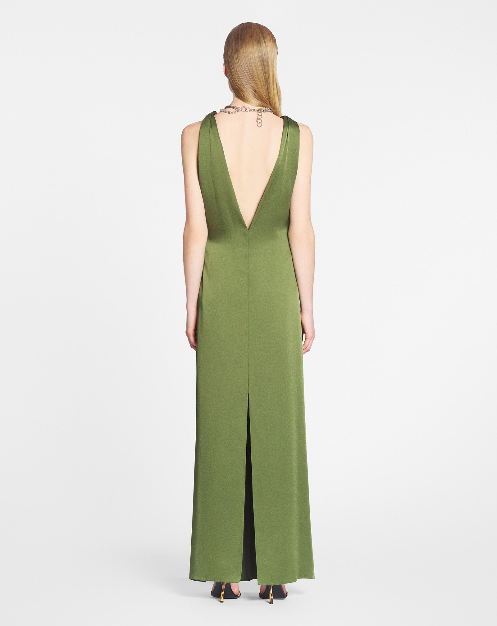 LONG HALTERNECK DRESS
