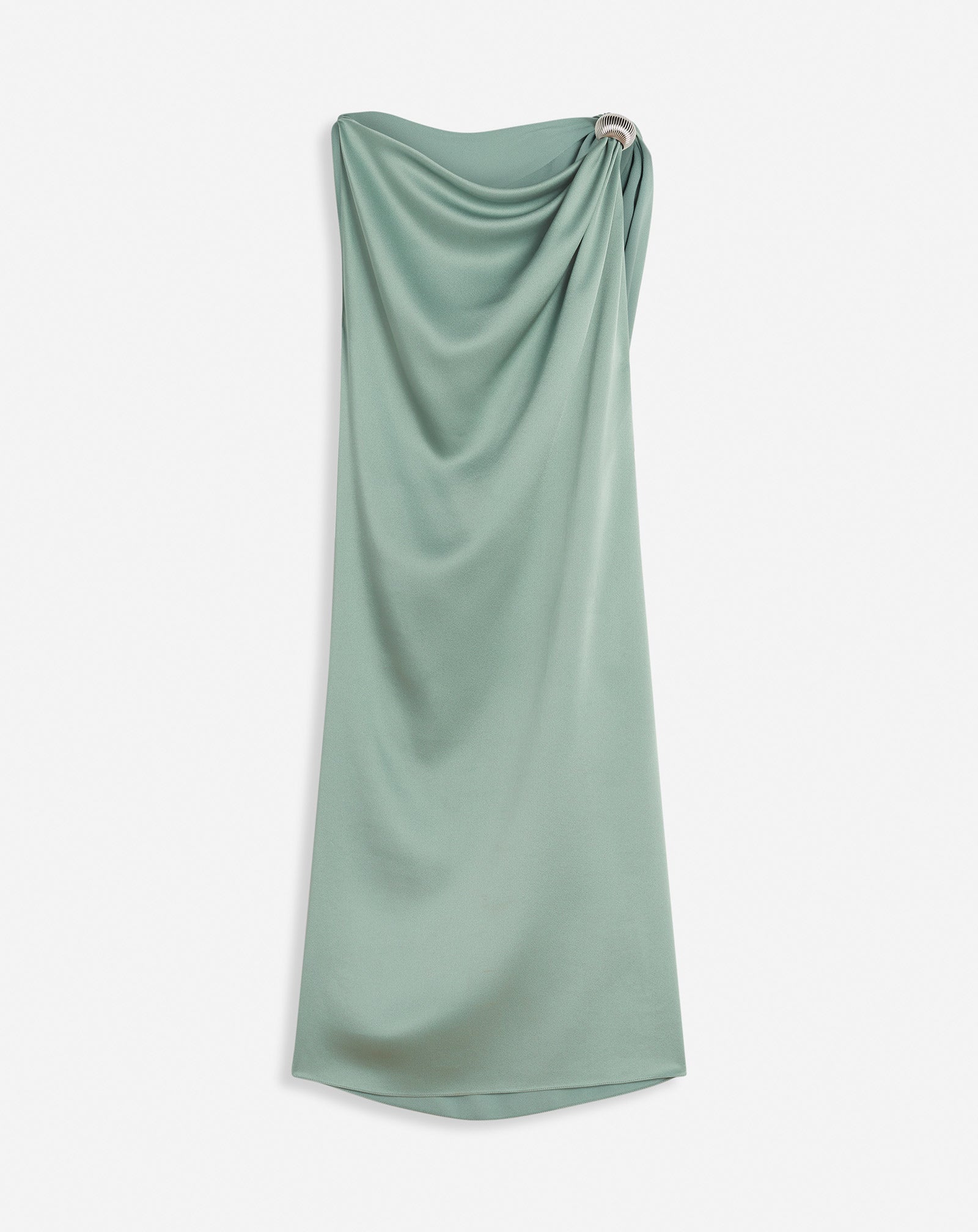 ARPÈGE RING DRAPED SATIN DRESS