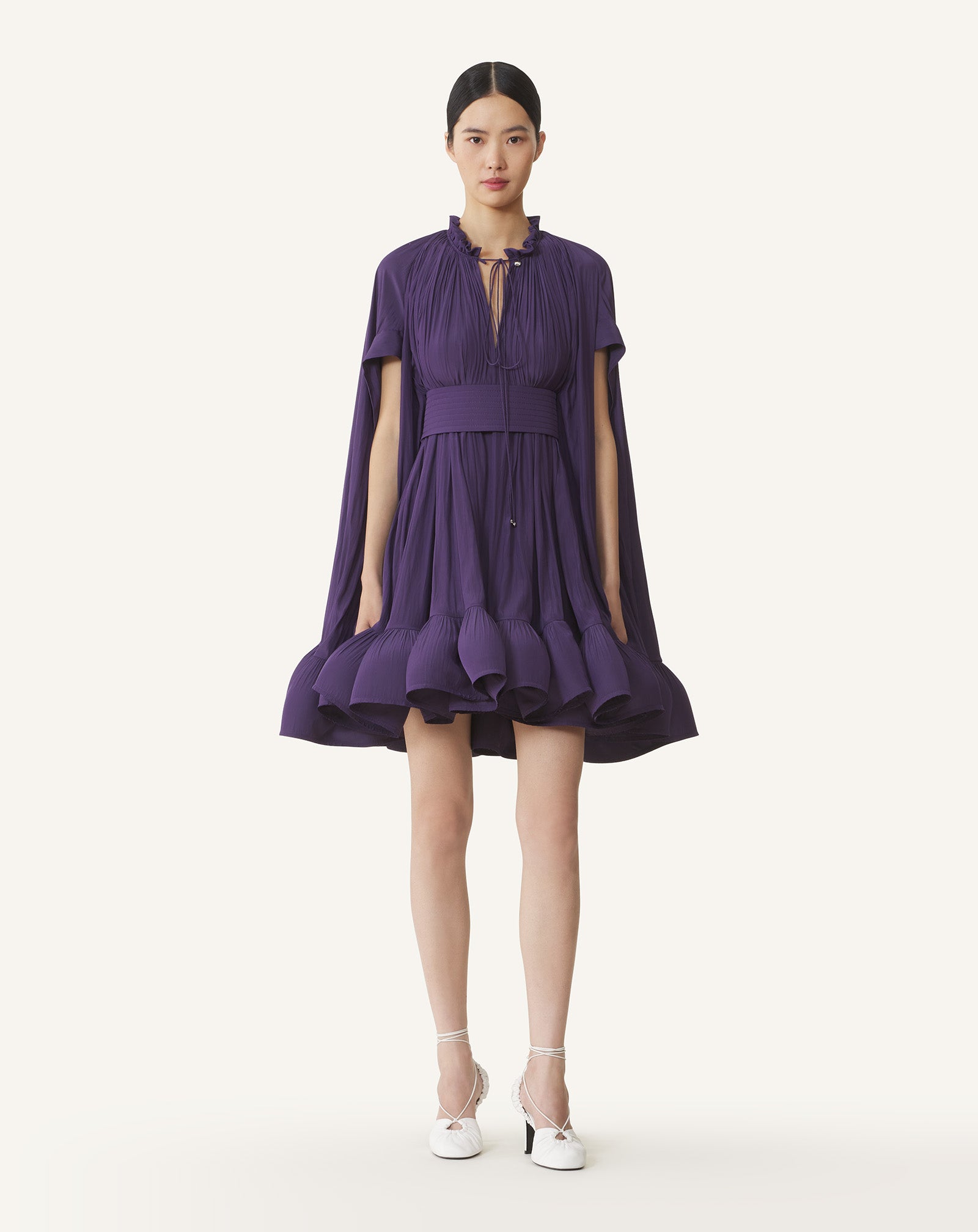 SHORT CHARMEUSE DRESS