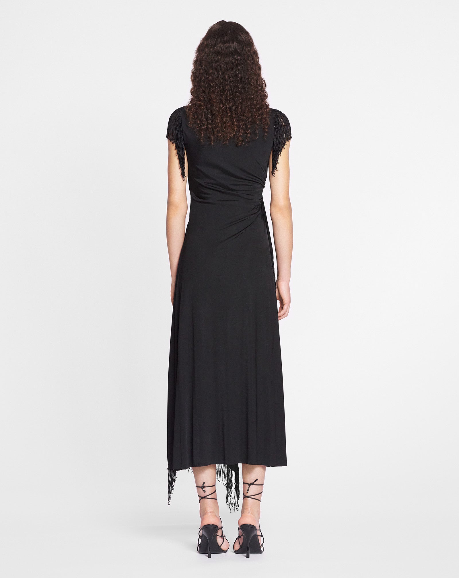 EMBROIDERED SLEEVELESS DRESS