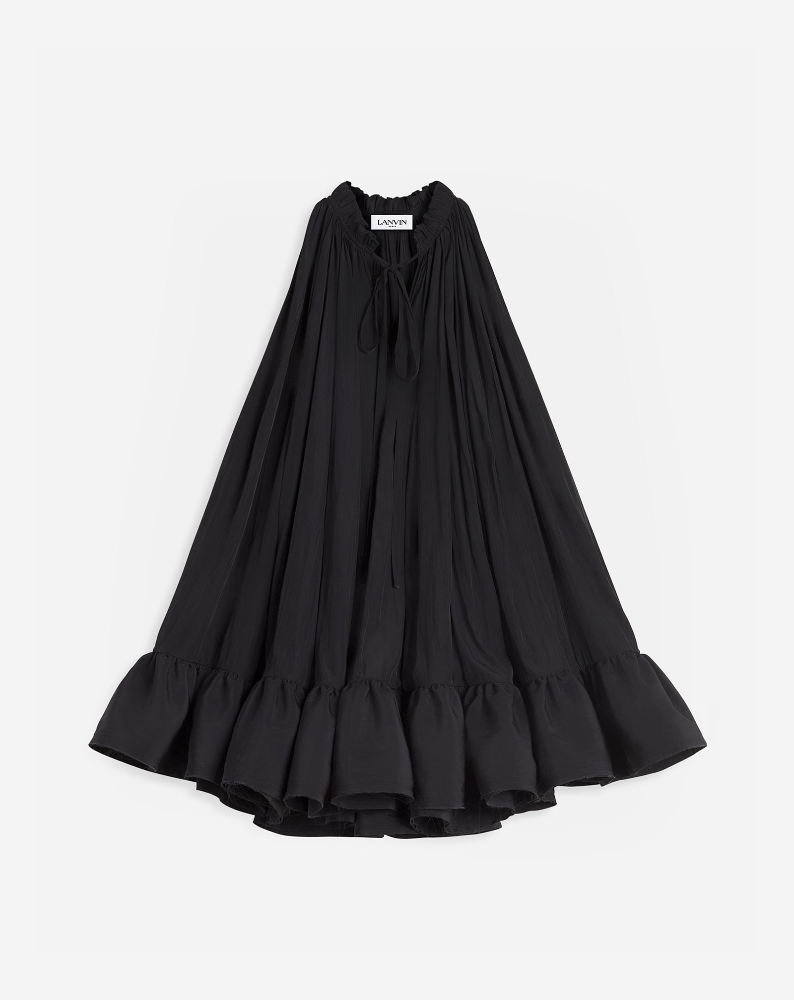 Lanvin - Short Dress with Ruffles for Women - Black