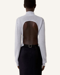 OPEN-BACK SWEATER IN CASHMERE