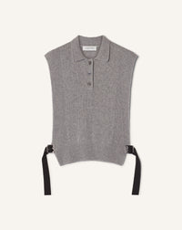 SLEEVELESS CASHMERE SWEATER