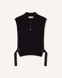 SLEEVELESS CASHMERE SWEATER