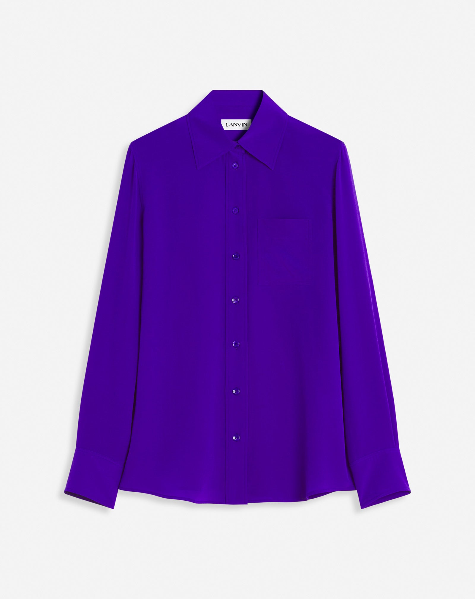 STRAIGHT SILK SHIRT