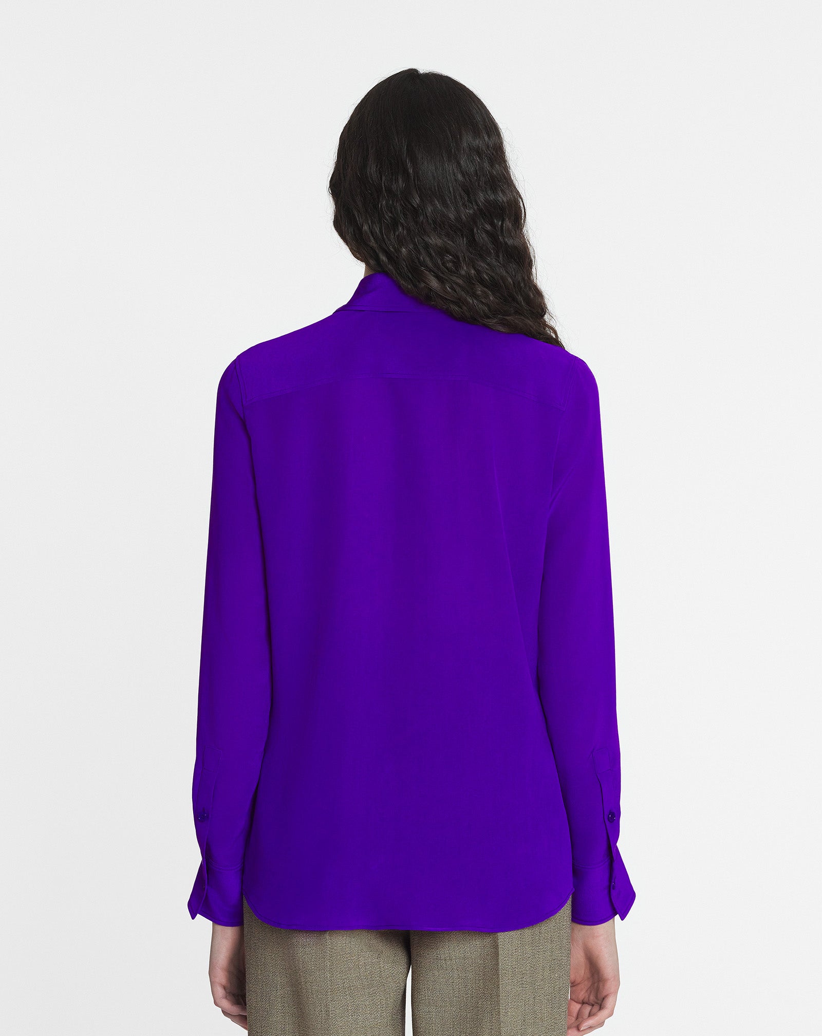STRAIGHT SILK SHIRT