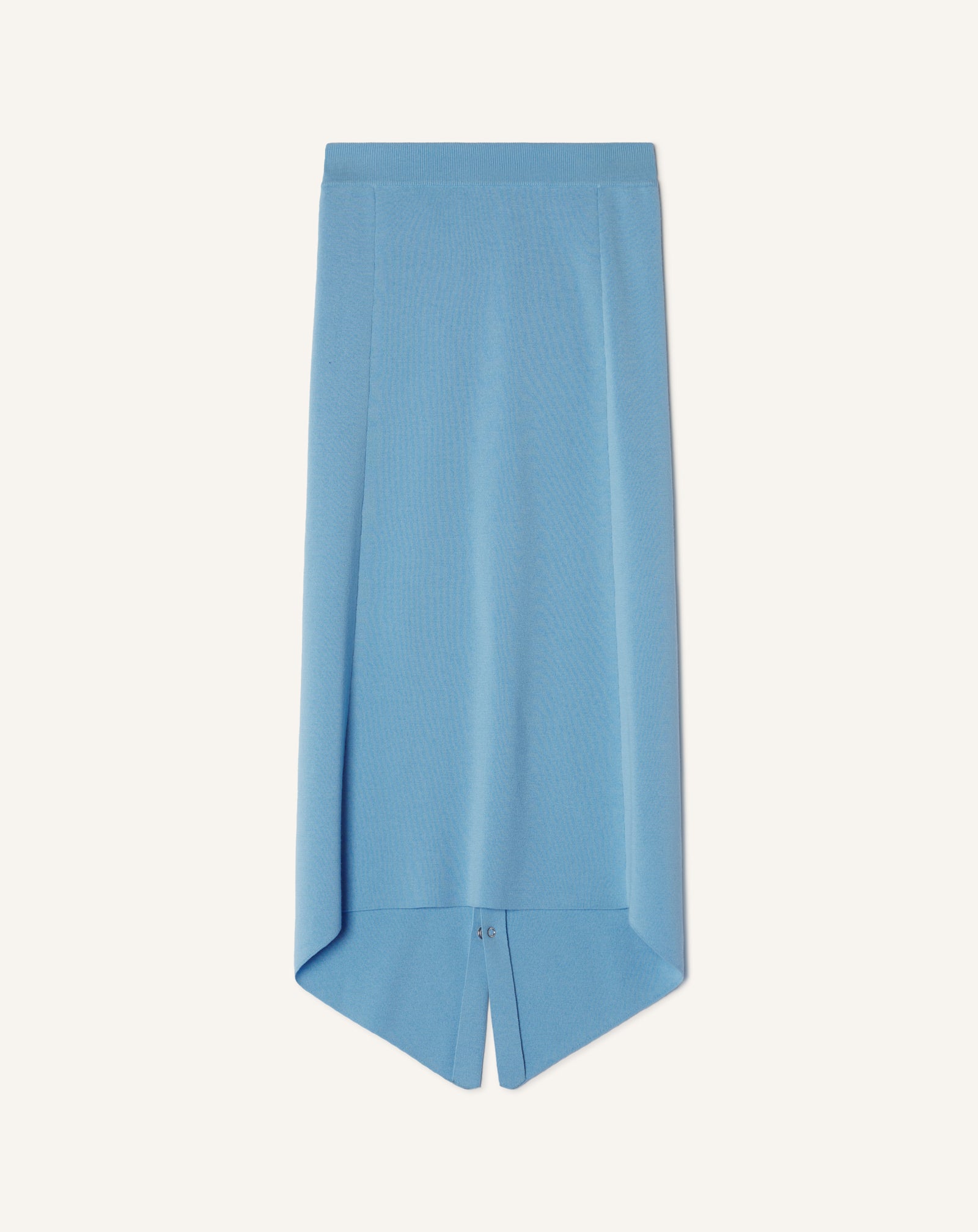 BUTTONED LONG SKIRT IN MERINO WOOL