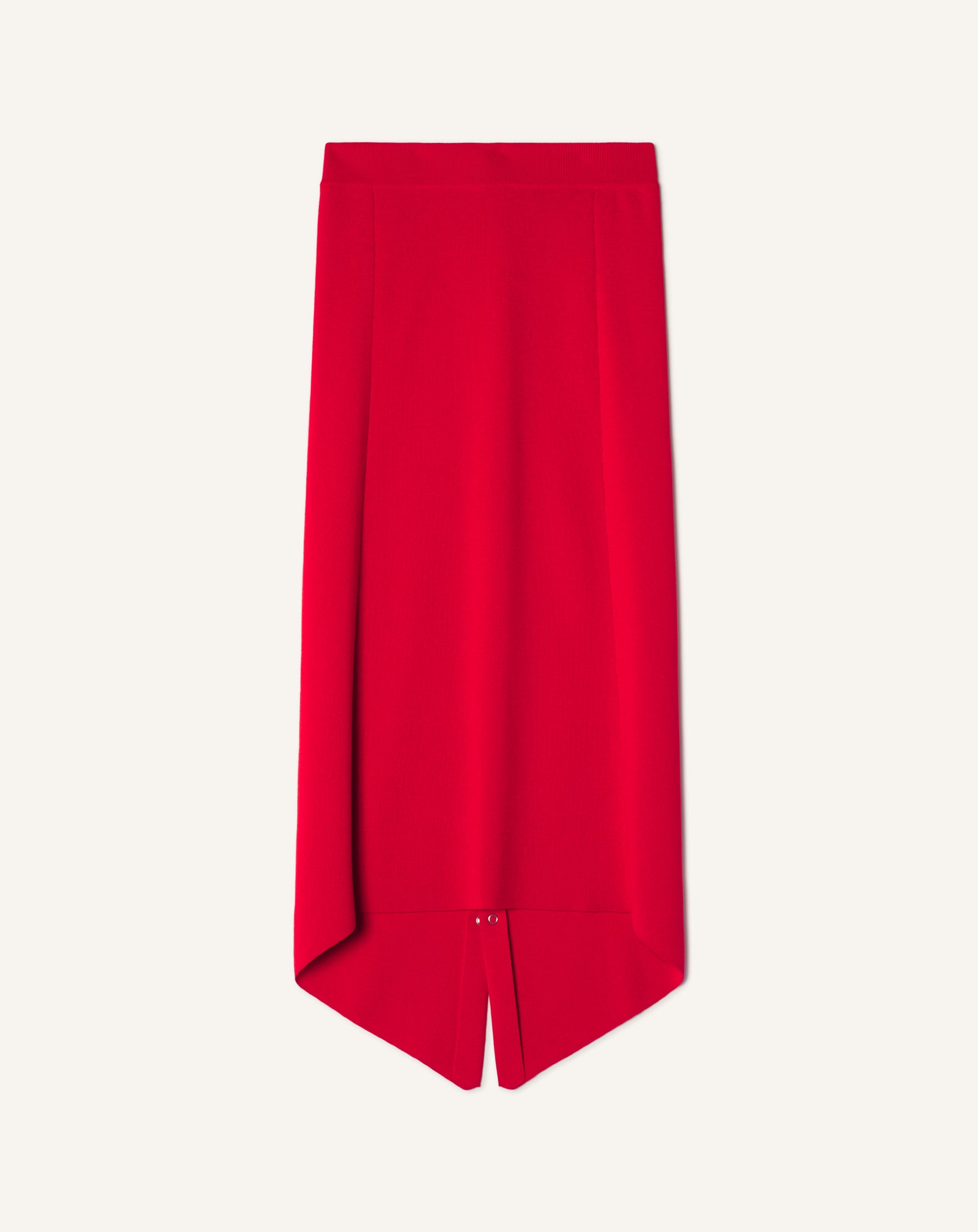 BUTTONED LONG SKIRT IN MERINO WOOL