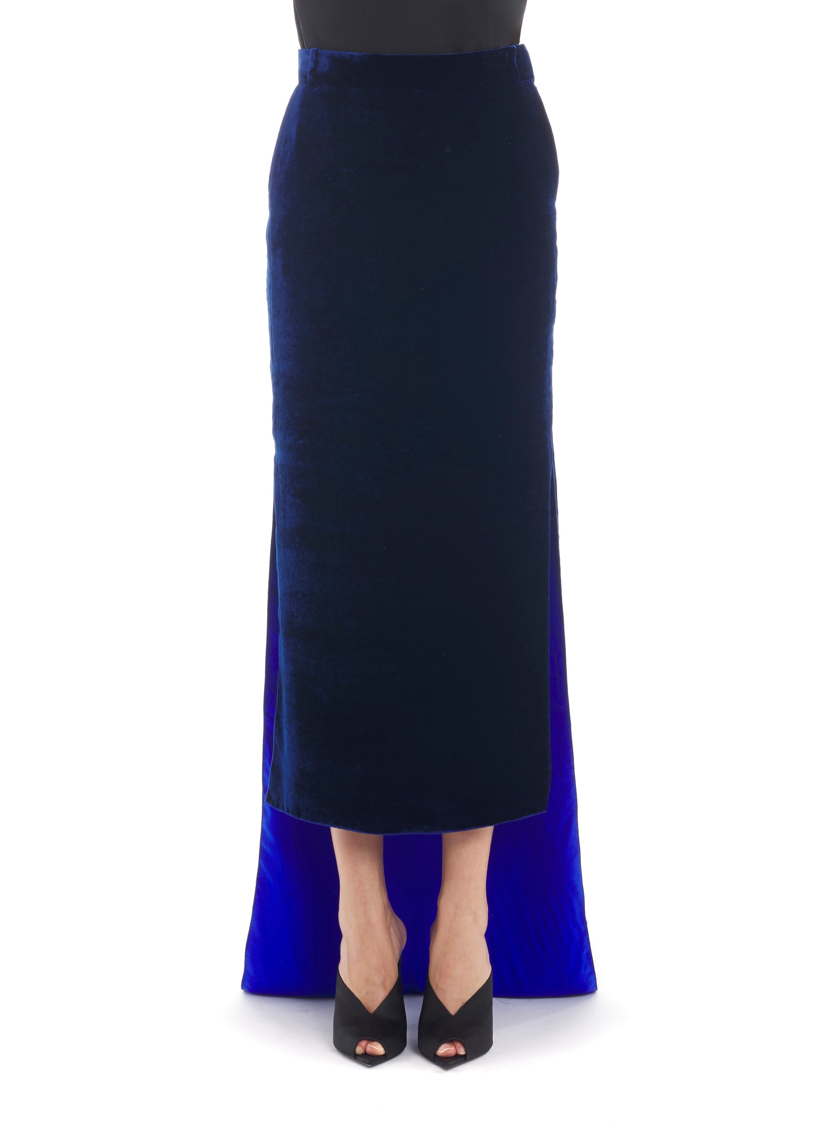 ASYMMETRIC STRAIGHT-FIT SKIRT