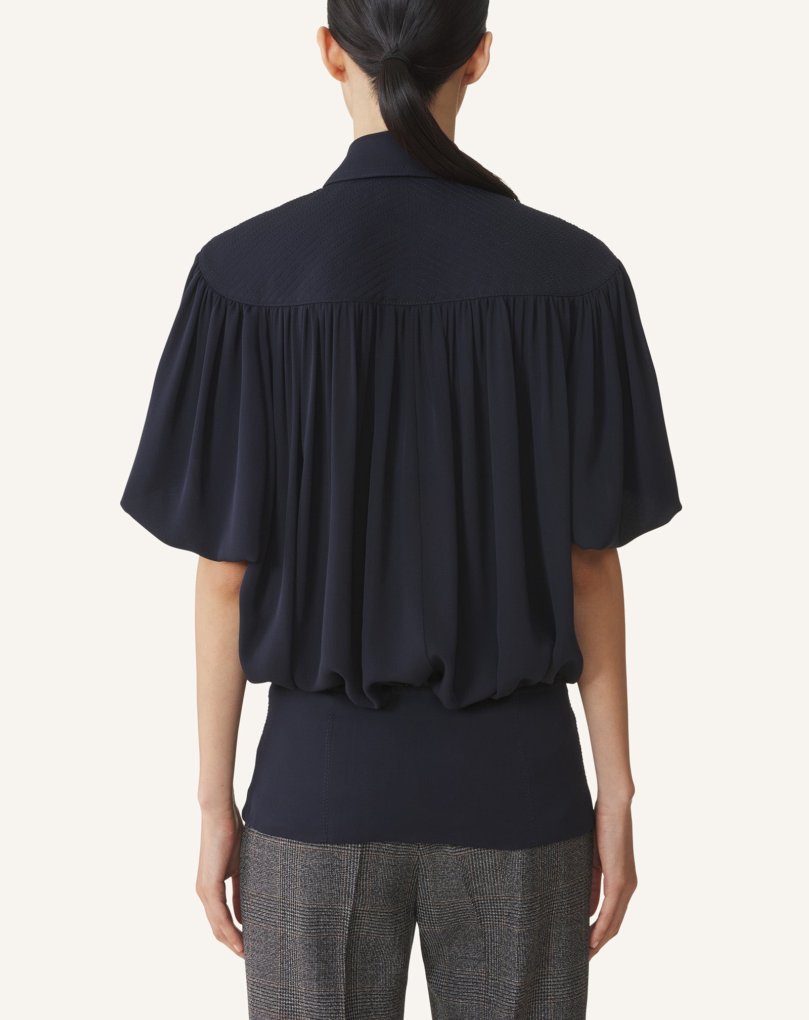 PUFF-SLEEVE TOP