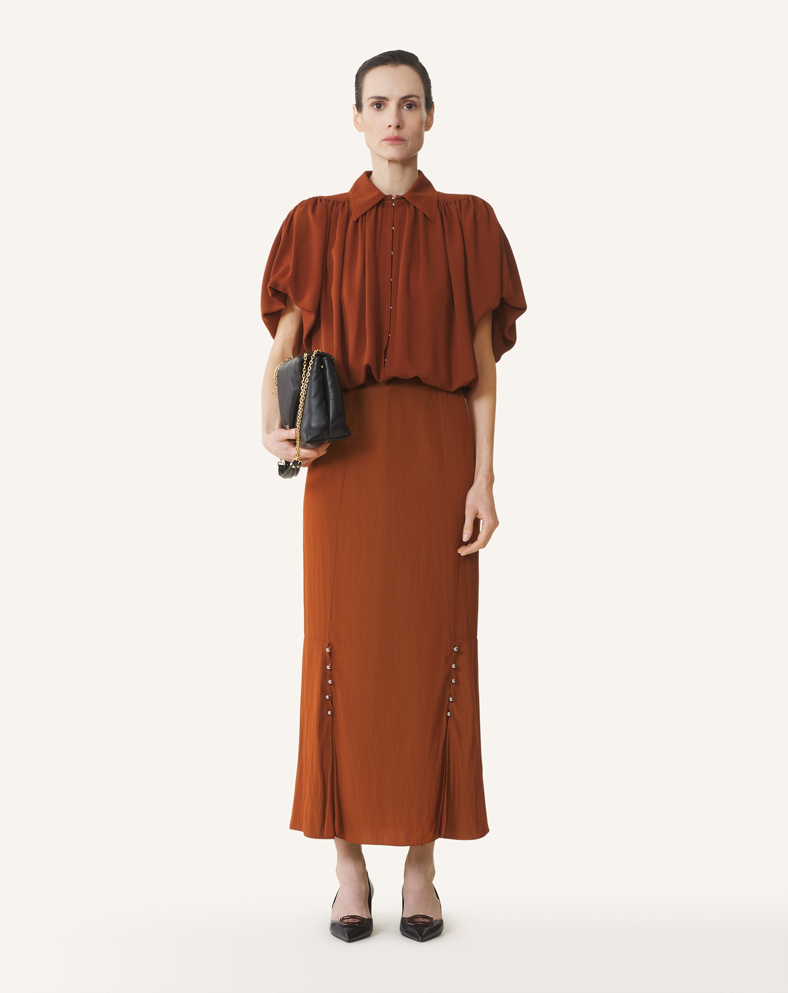 TOP IN SILK GEORGETTE