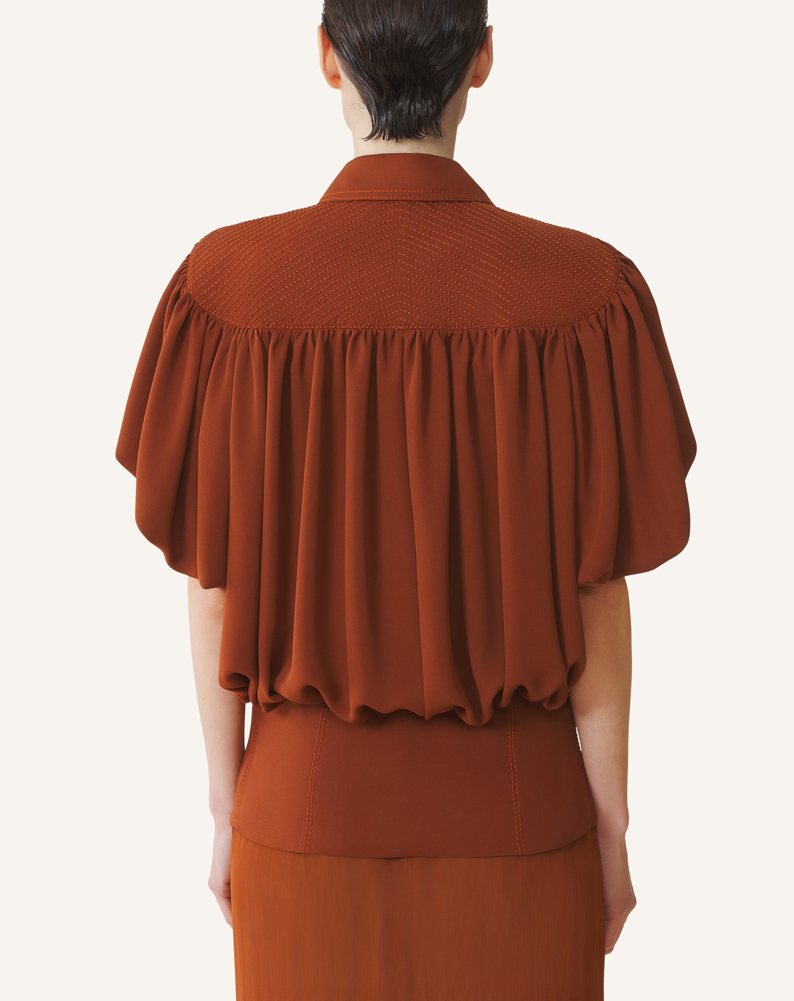 PUFF-SLEEVE TOP