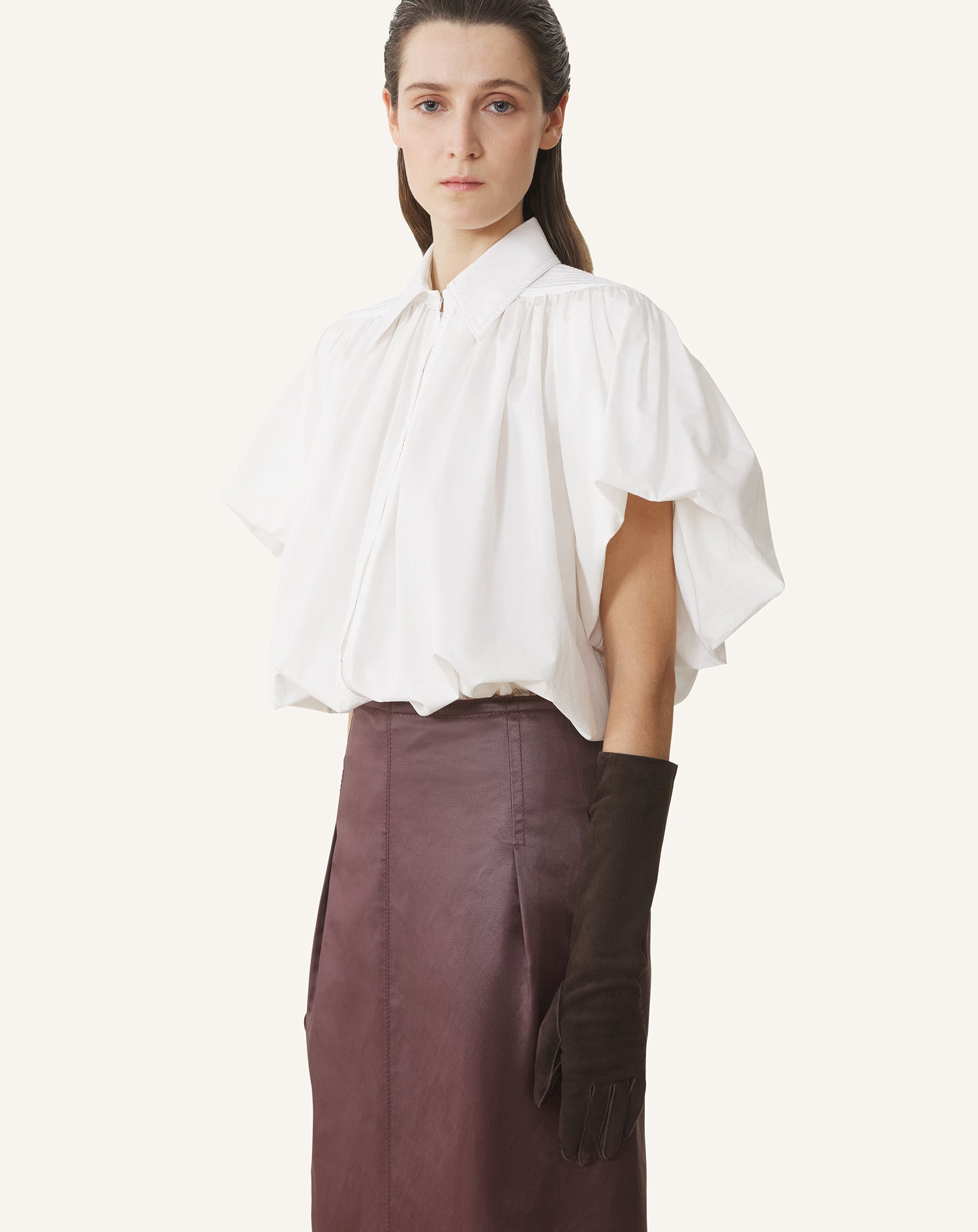 PUFF-SLEEVE TOP