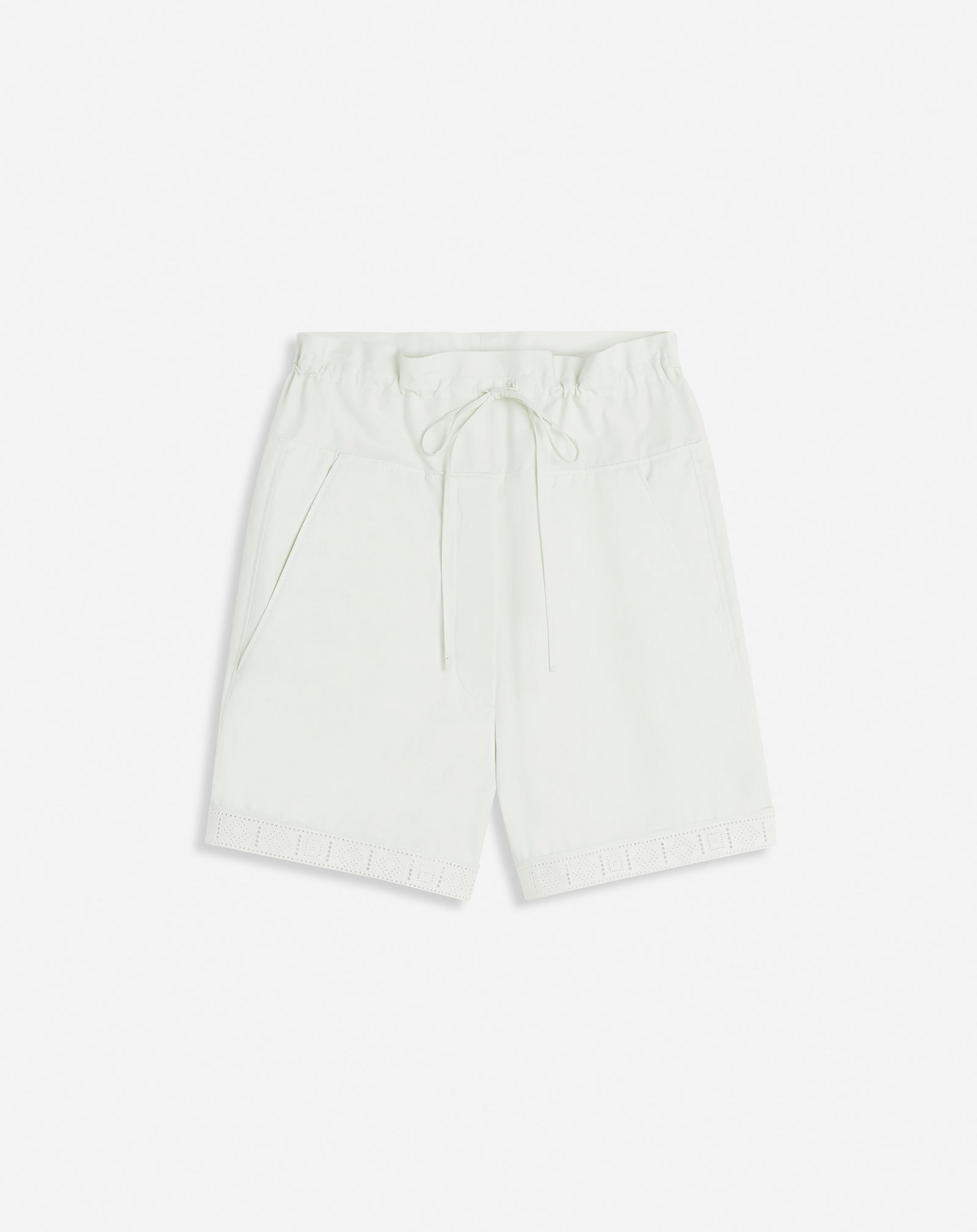 COTTON PEPLUM SHORTS