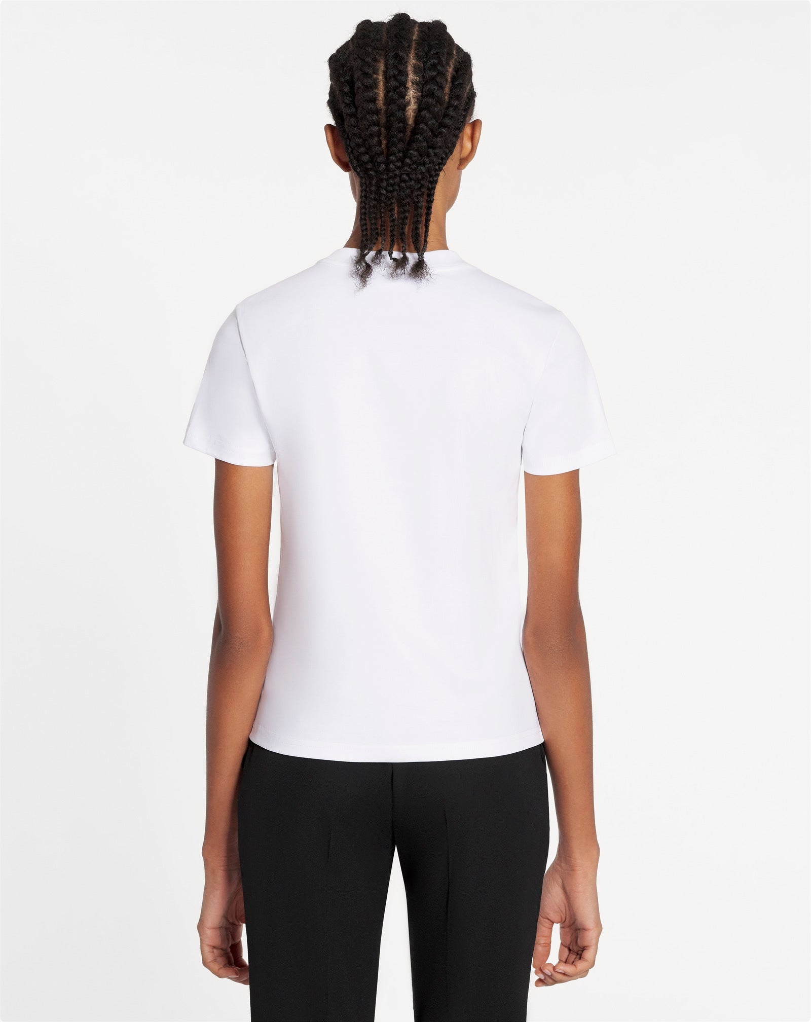 CLASSIC FIT LANVIN EMBROIDERED T-SHIRT
