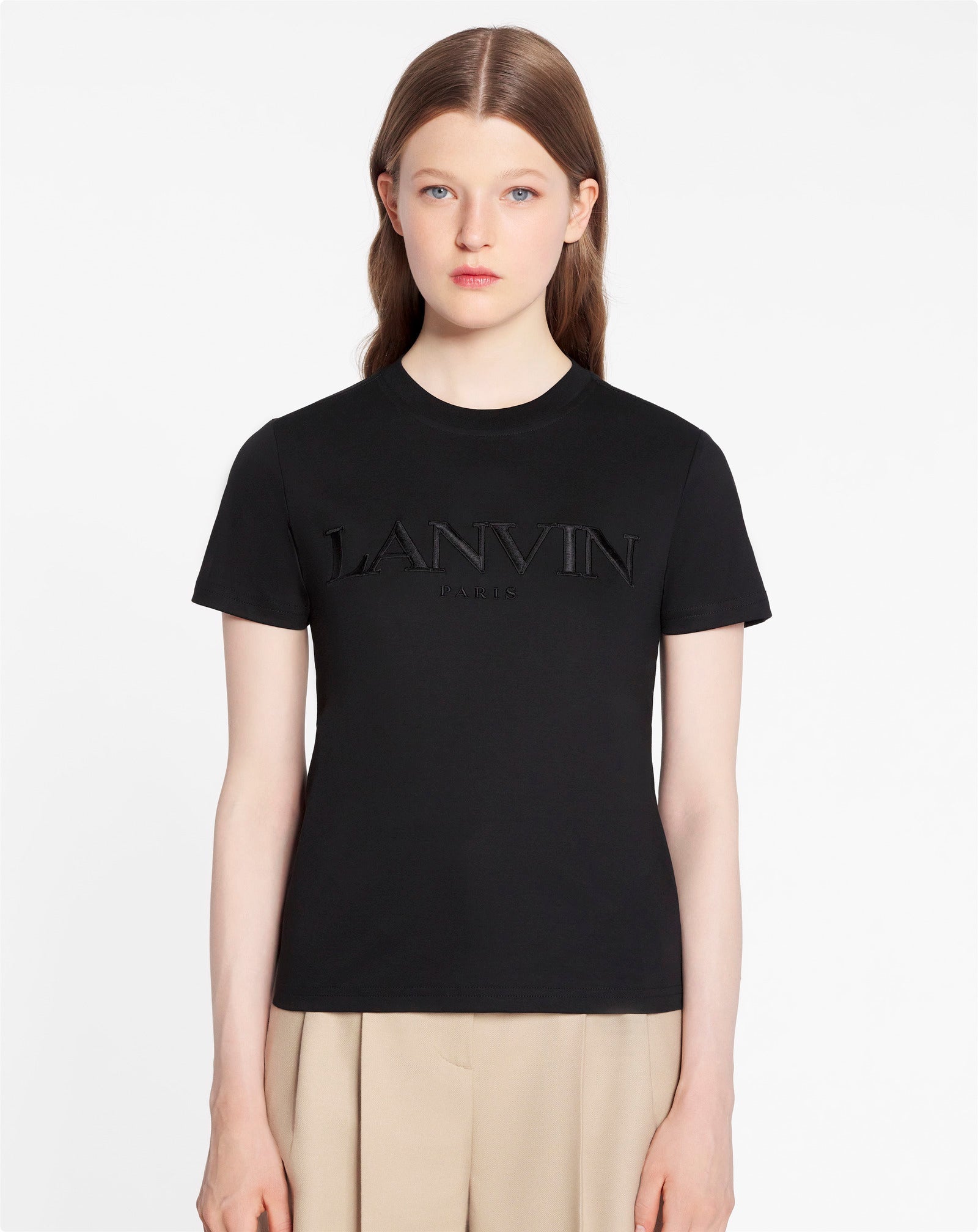 CLASSIC FIT LANVIN EMBROIDERED T-SHIRT