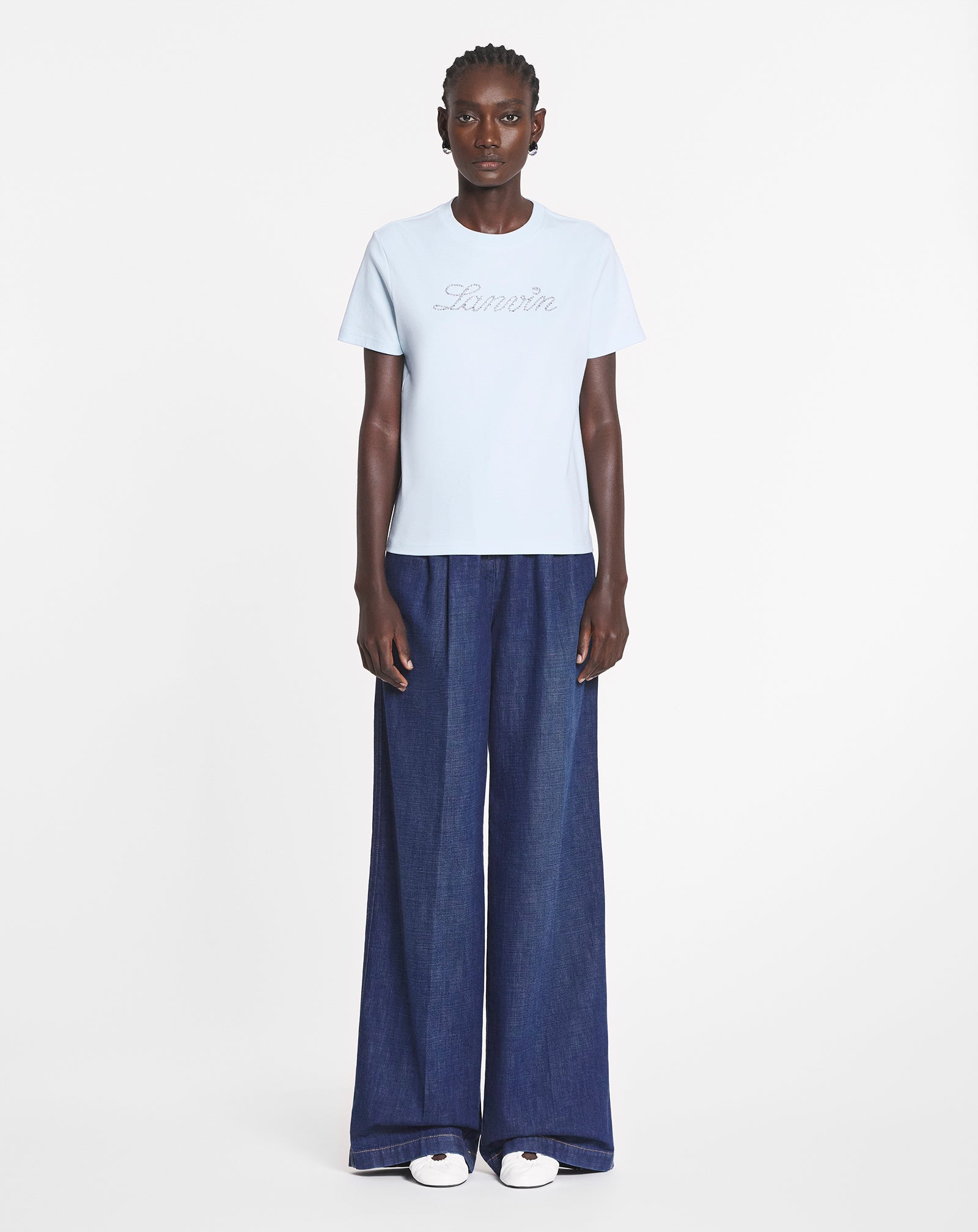 LANVIN EMBROIDERED SEQUIN T-SHIRT