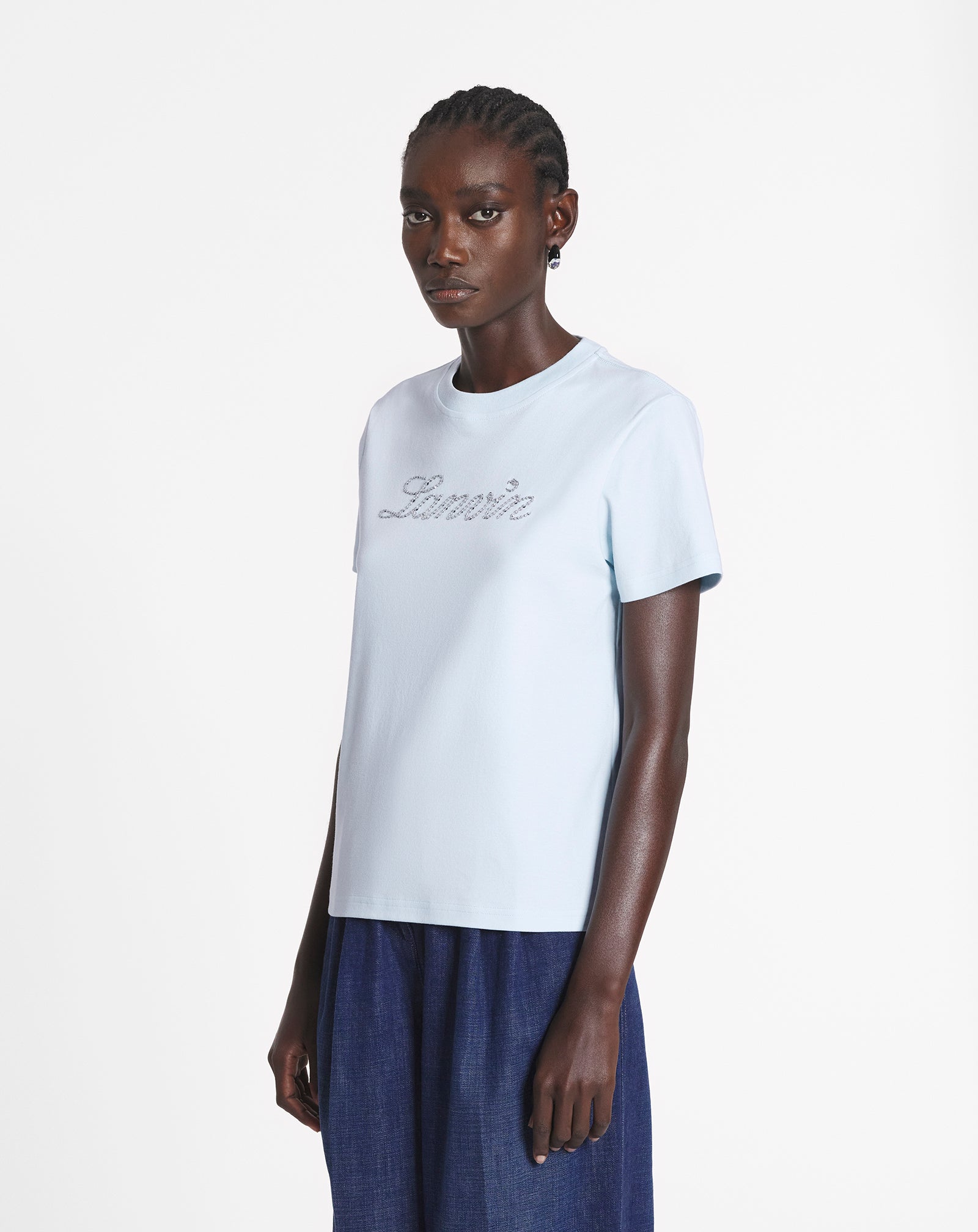 LANVIN EMBROIDERED SEQUIN T-SHIRT