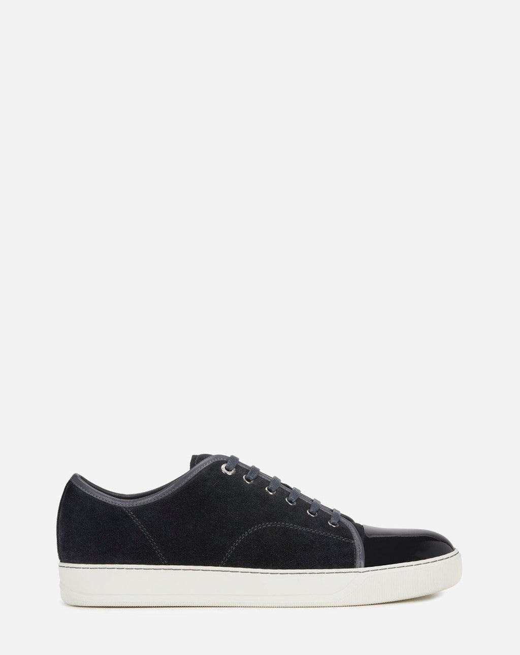 Dbb1 Suede And Patent Leather Sneakers Grey – Lanvin