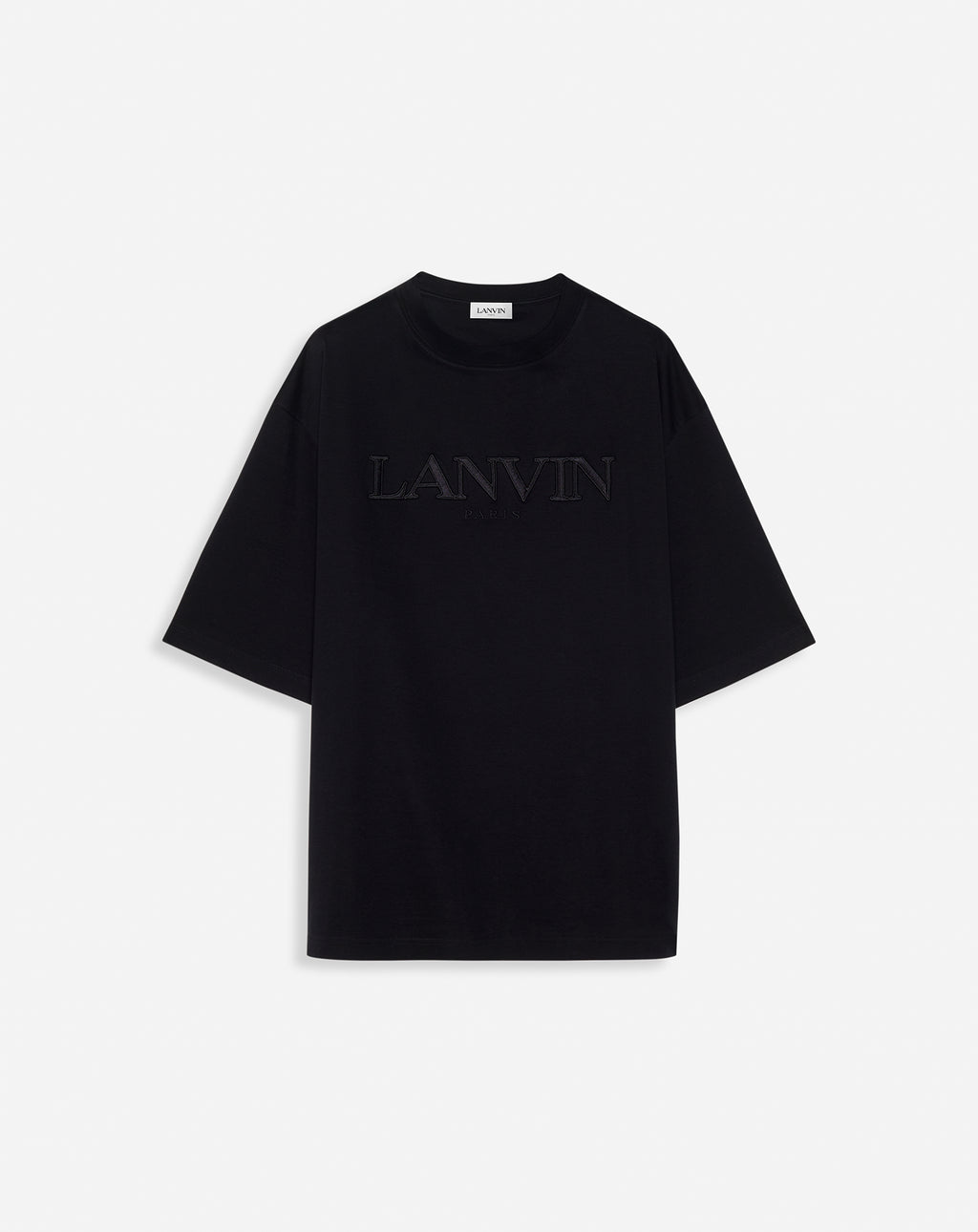 Oversized lanvin paris embroidered t-shirt
