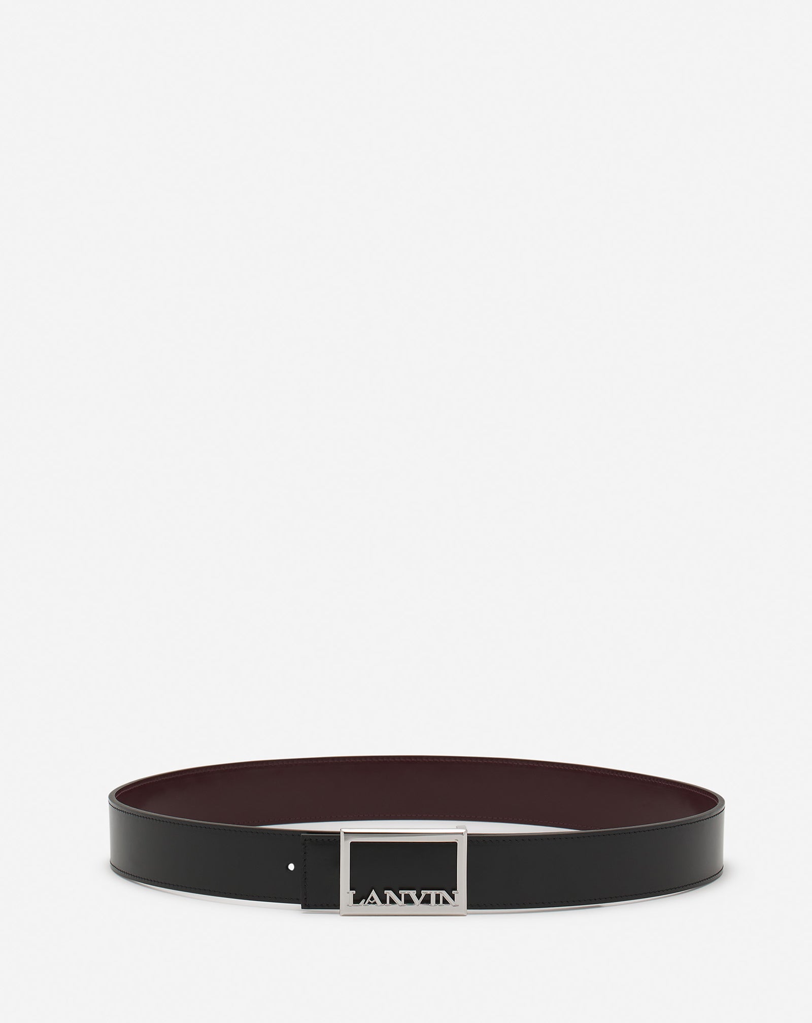 LANVIN SIGNATURE REVERSIBLE LEATHER BELT AM-BEBCB2-CRLO-P25106085