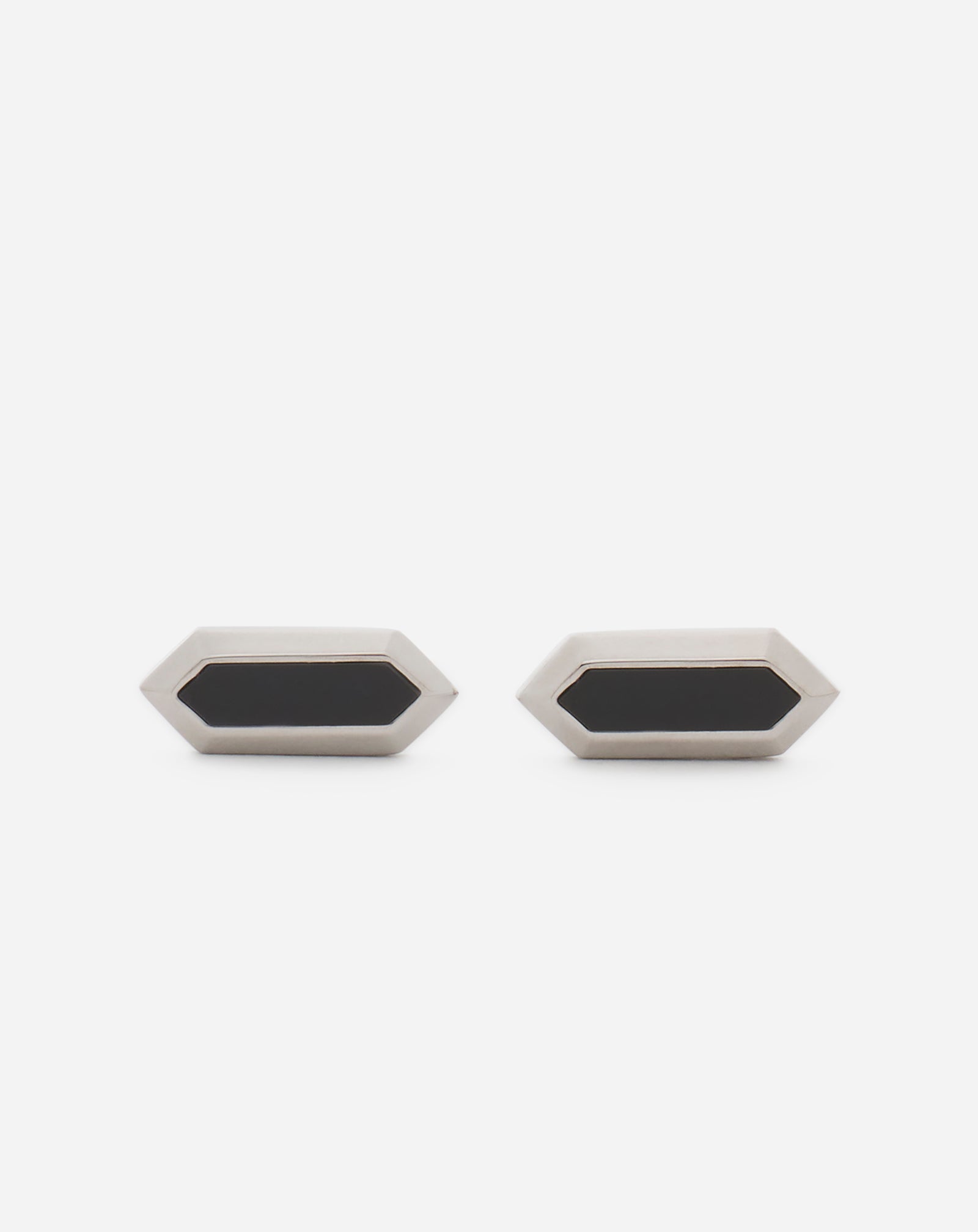 LANVIN LABEL TWO-TONE CUFFLINKS