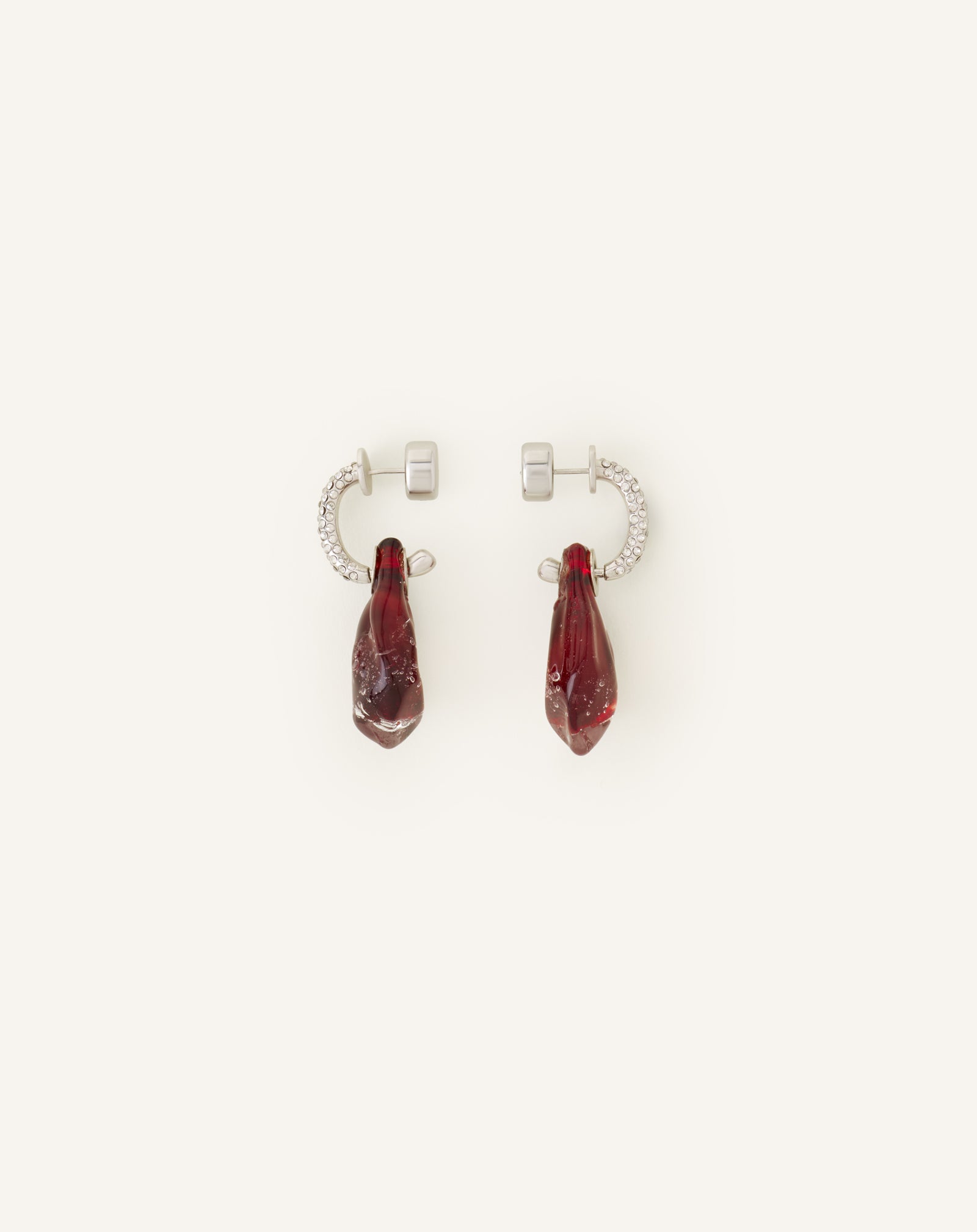 RED AURORE EARRINGS